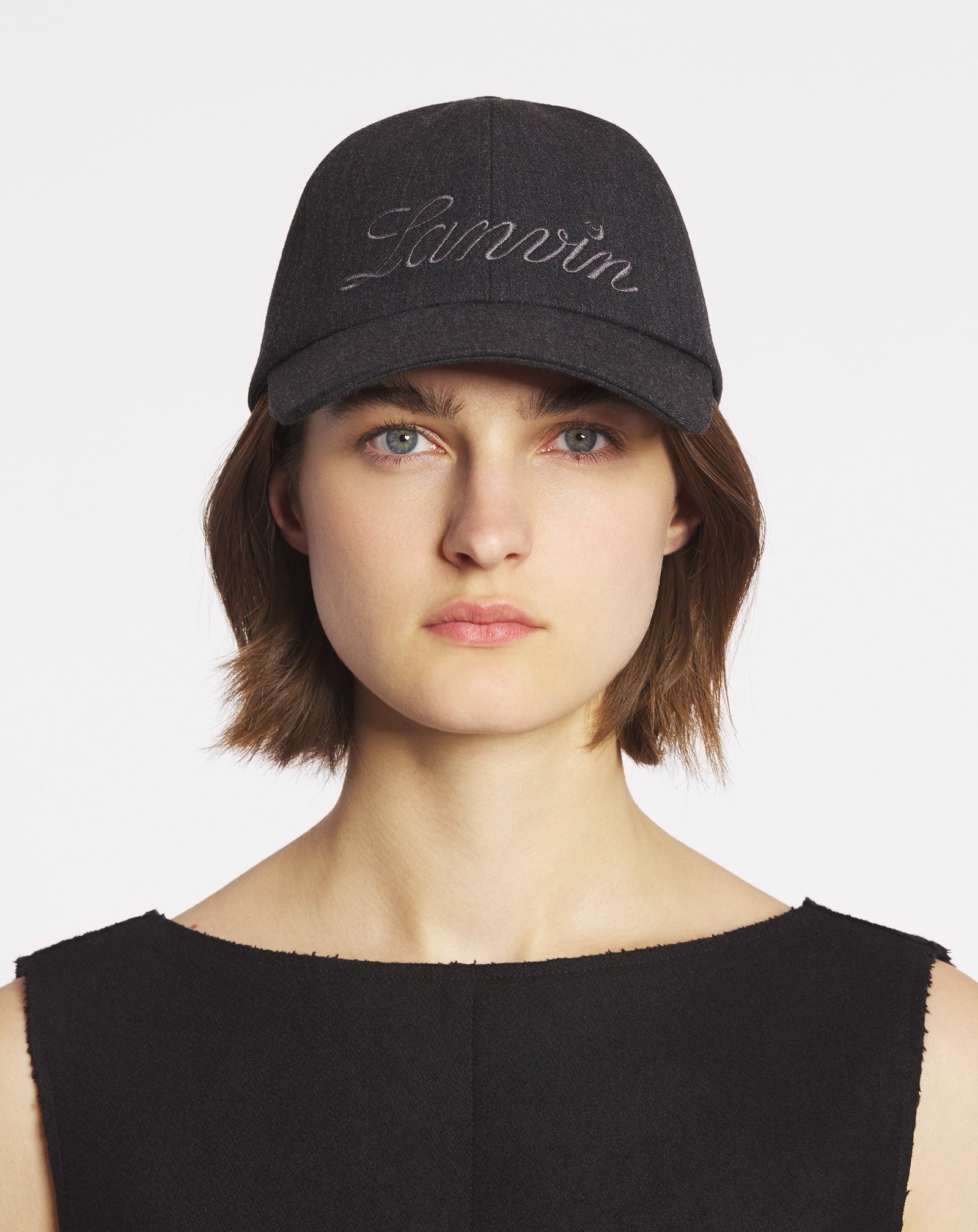 LANVIN SCRIPT WOOL CAP