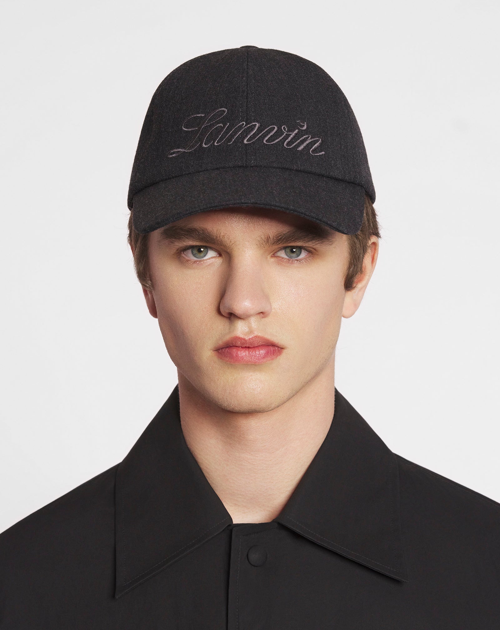 LANVIN SCRIPT WOOL CAP