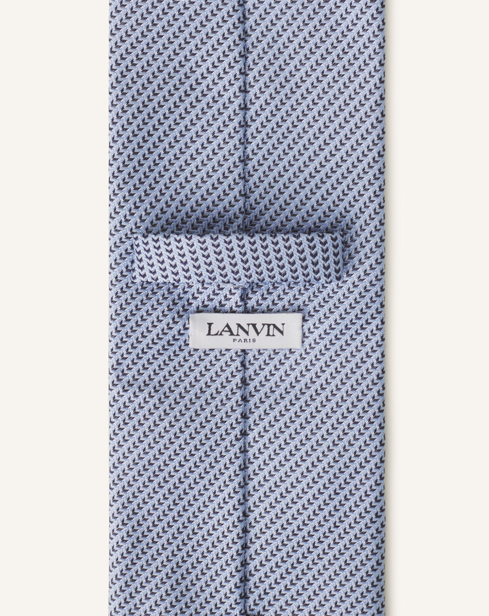 BLUE MINI CHEVRON SILK TIE