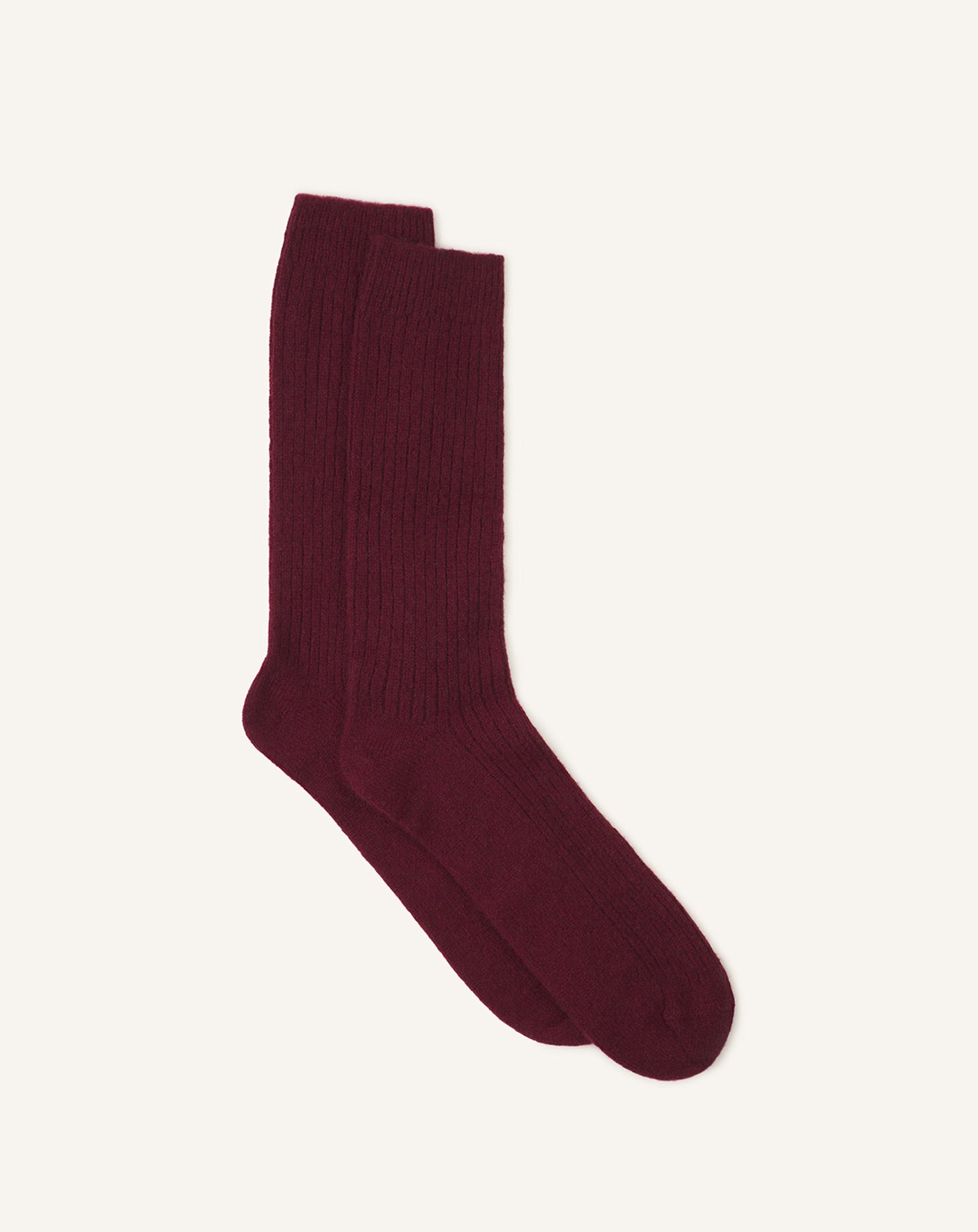 RED LANVIN CASHMERE SOCKS