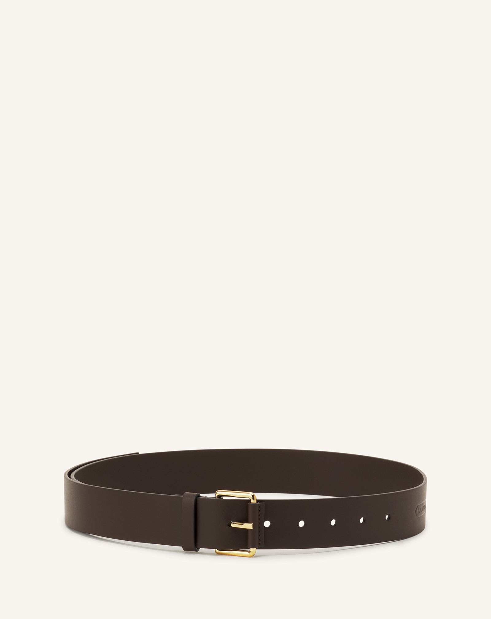 BROWN COMPAGNON LEATHER BELT