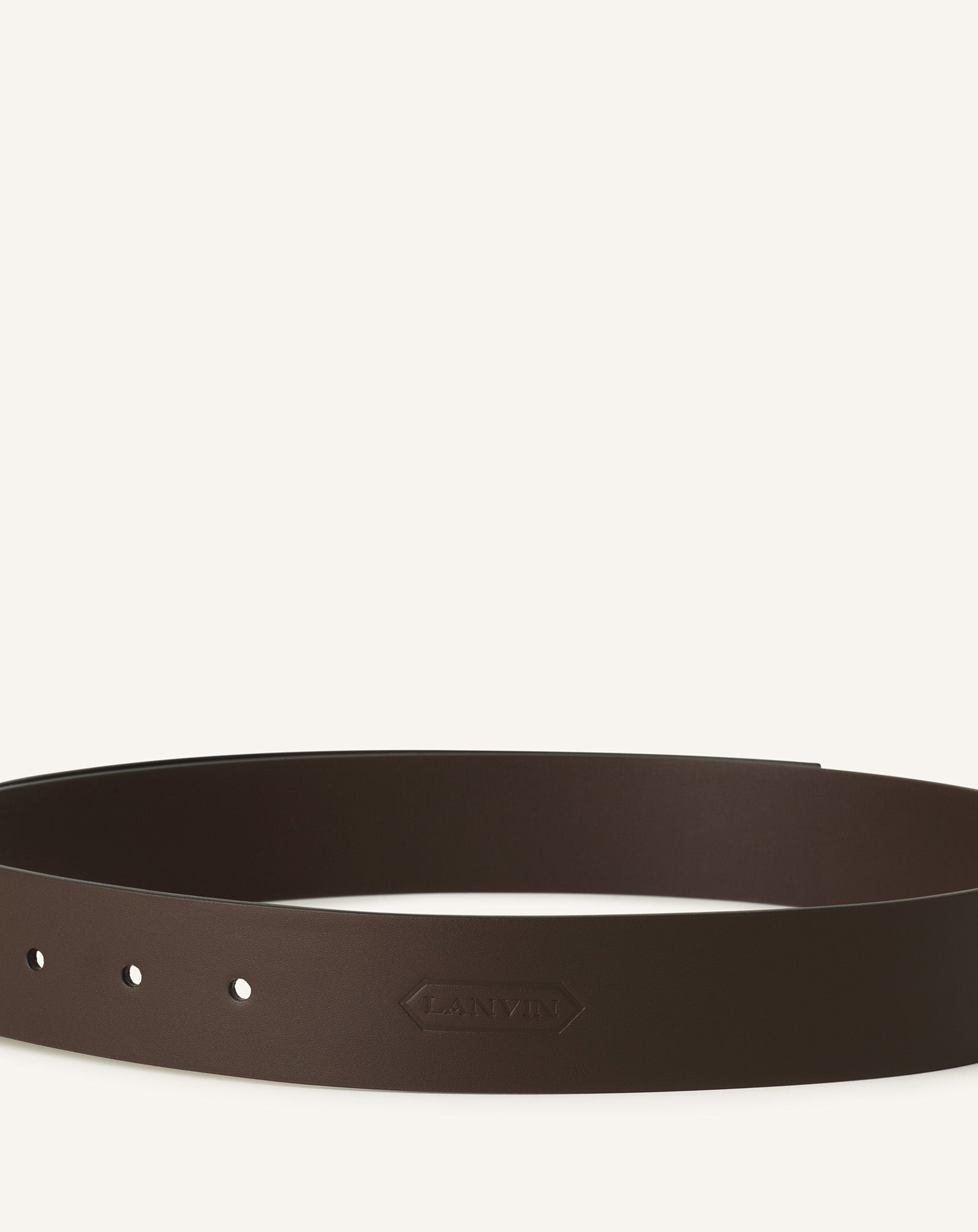 BROWN COMPAGNON LEATHER BELT