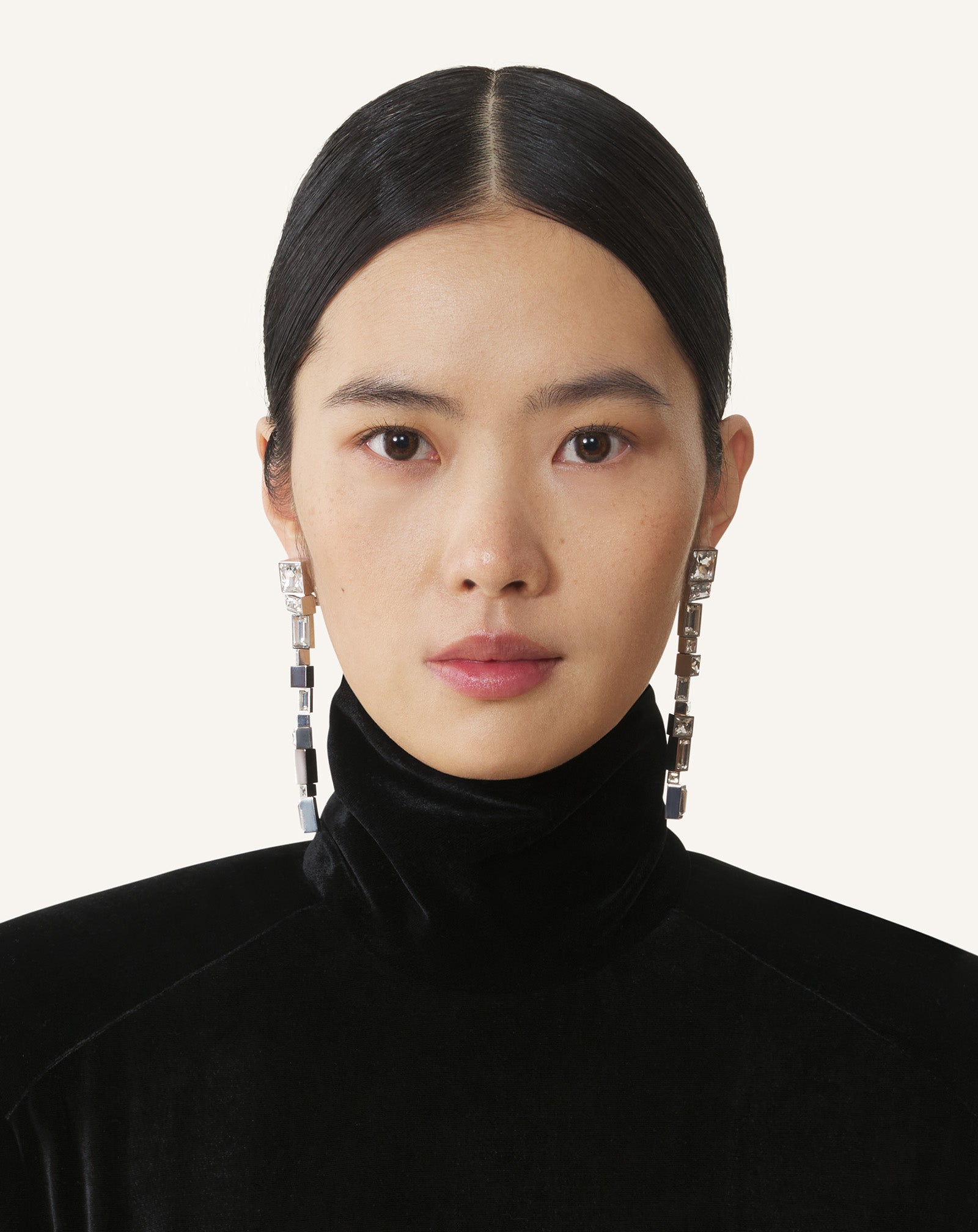 SILVER RHYTHMIQUE LONG EARRINGS