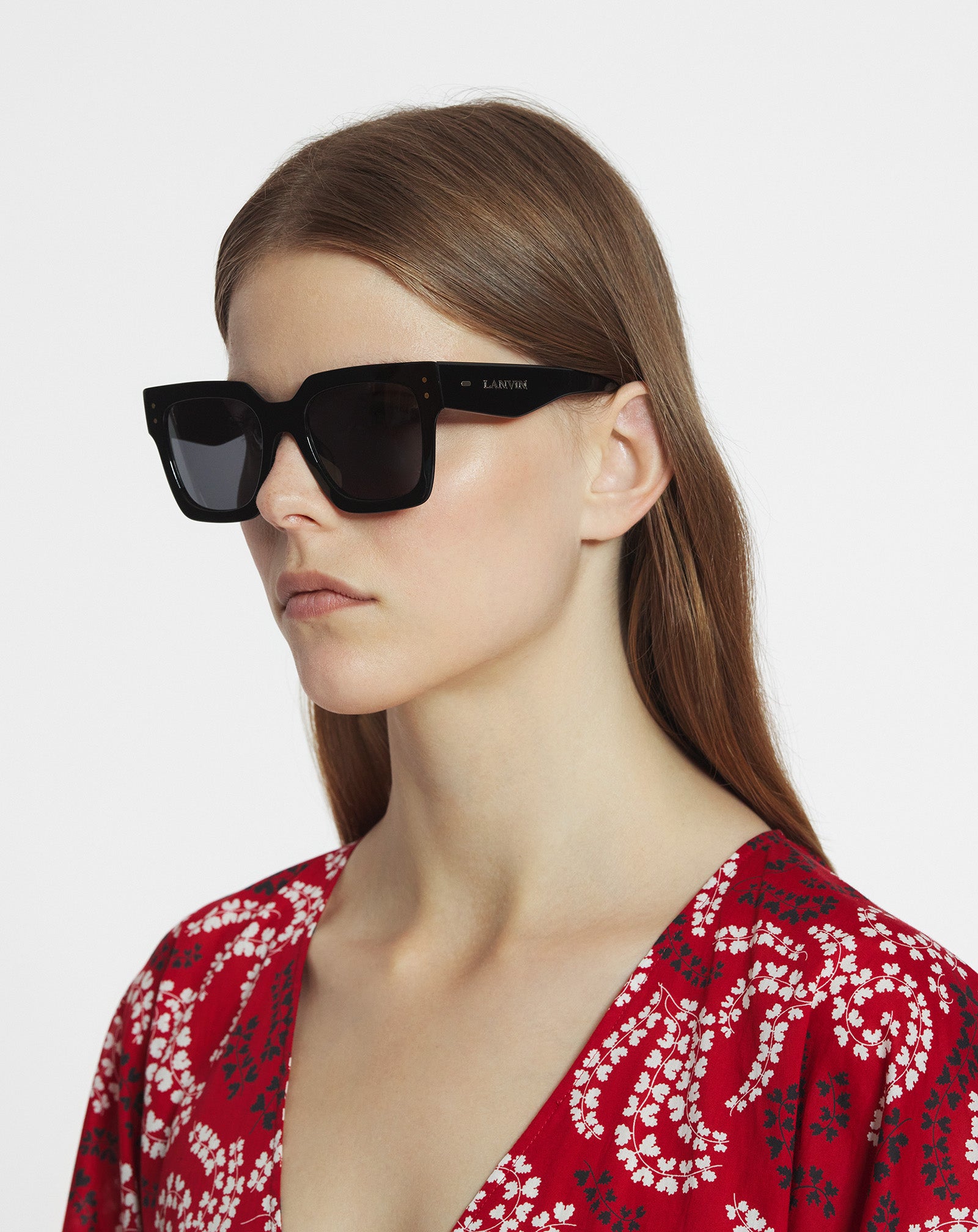 LUNETTES MAXI RECTANGLE LANVIN SIGNATURE