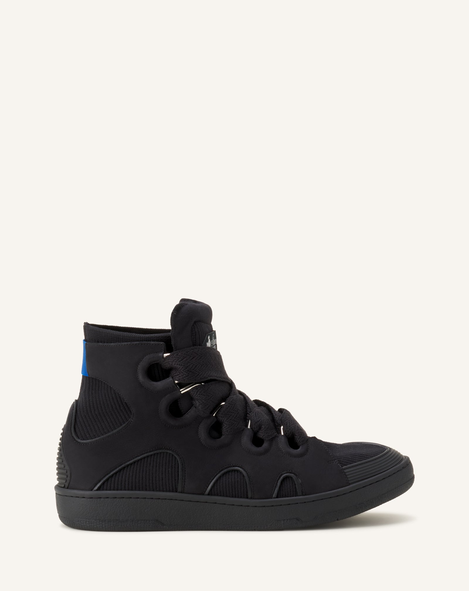 HIGH TOP CURB SNEAKERS IN KNIT