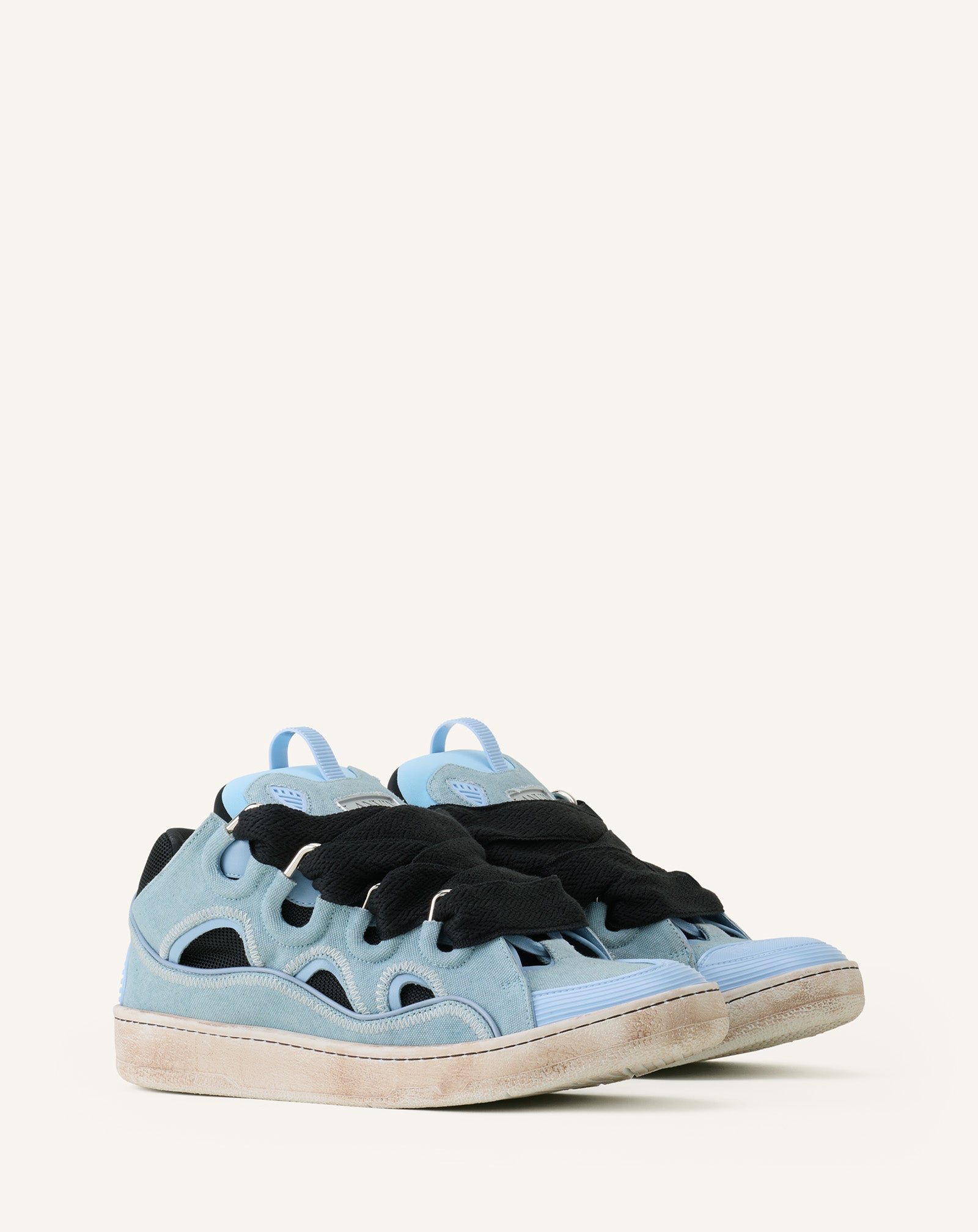 BLUE CURB CANVAS SNEAKERS