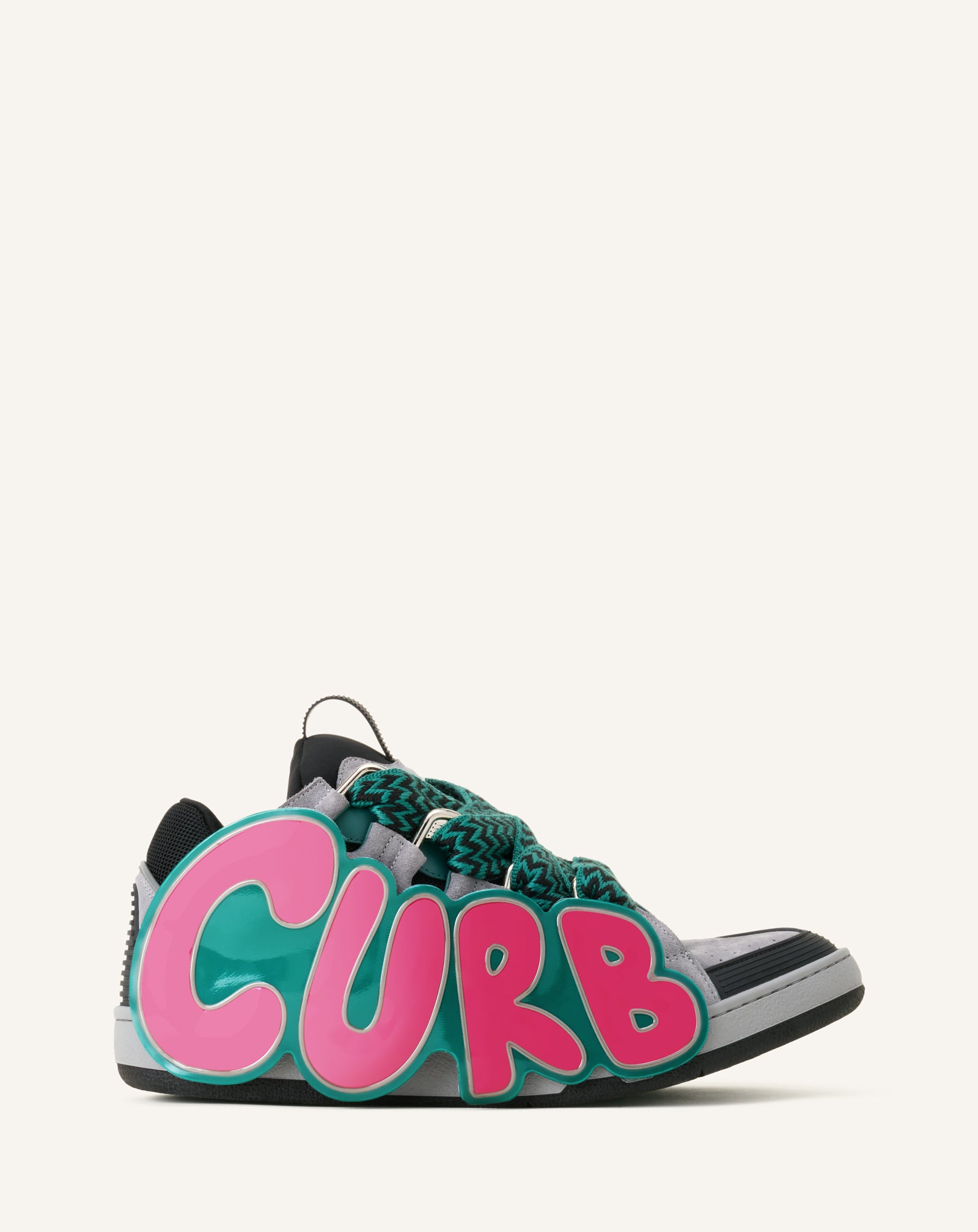CURB PATCH SNEAKERS IN LEATHER