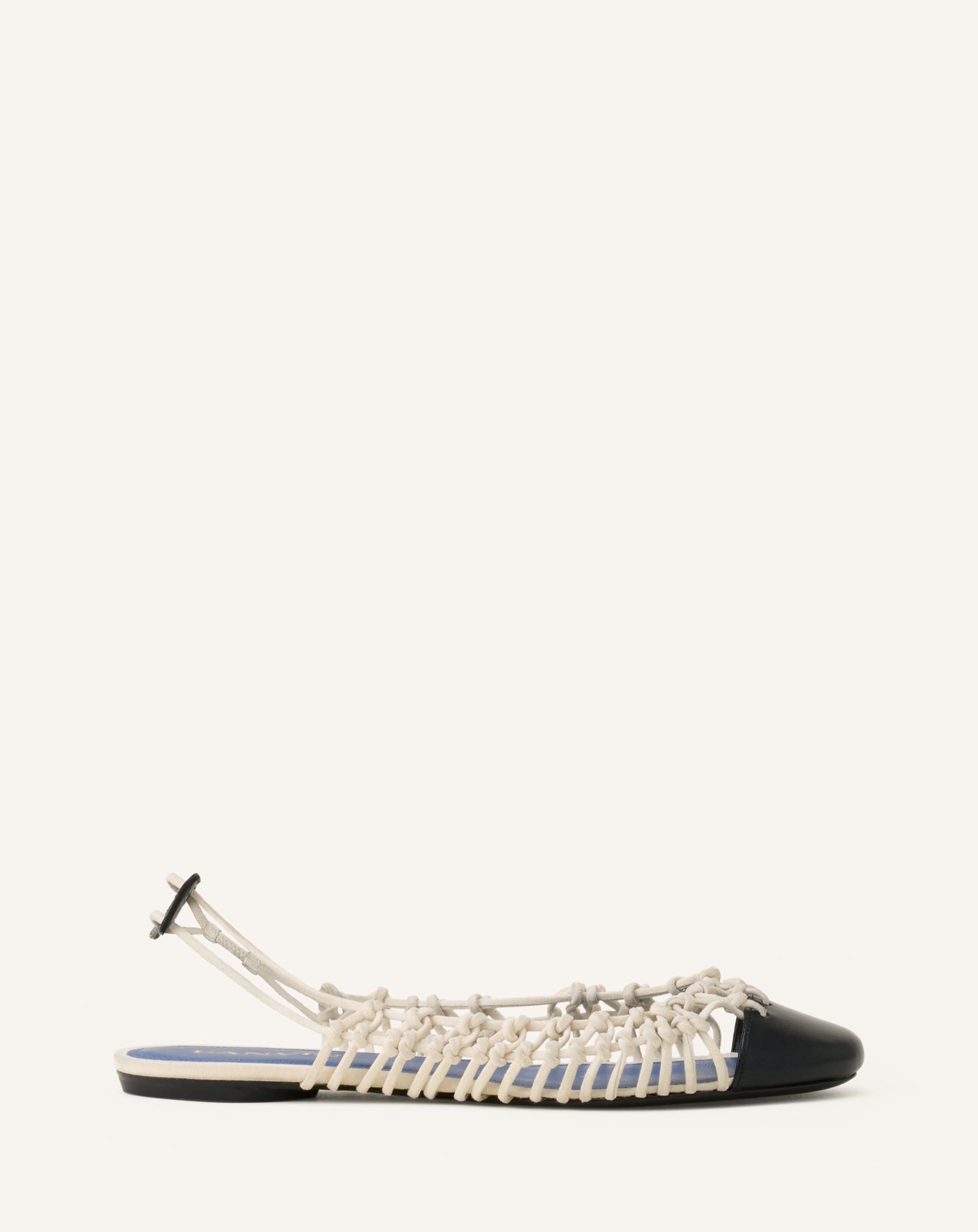 KNITLINE SLINGBACK BALLERINA IN LEATHER