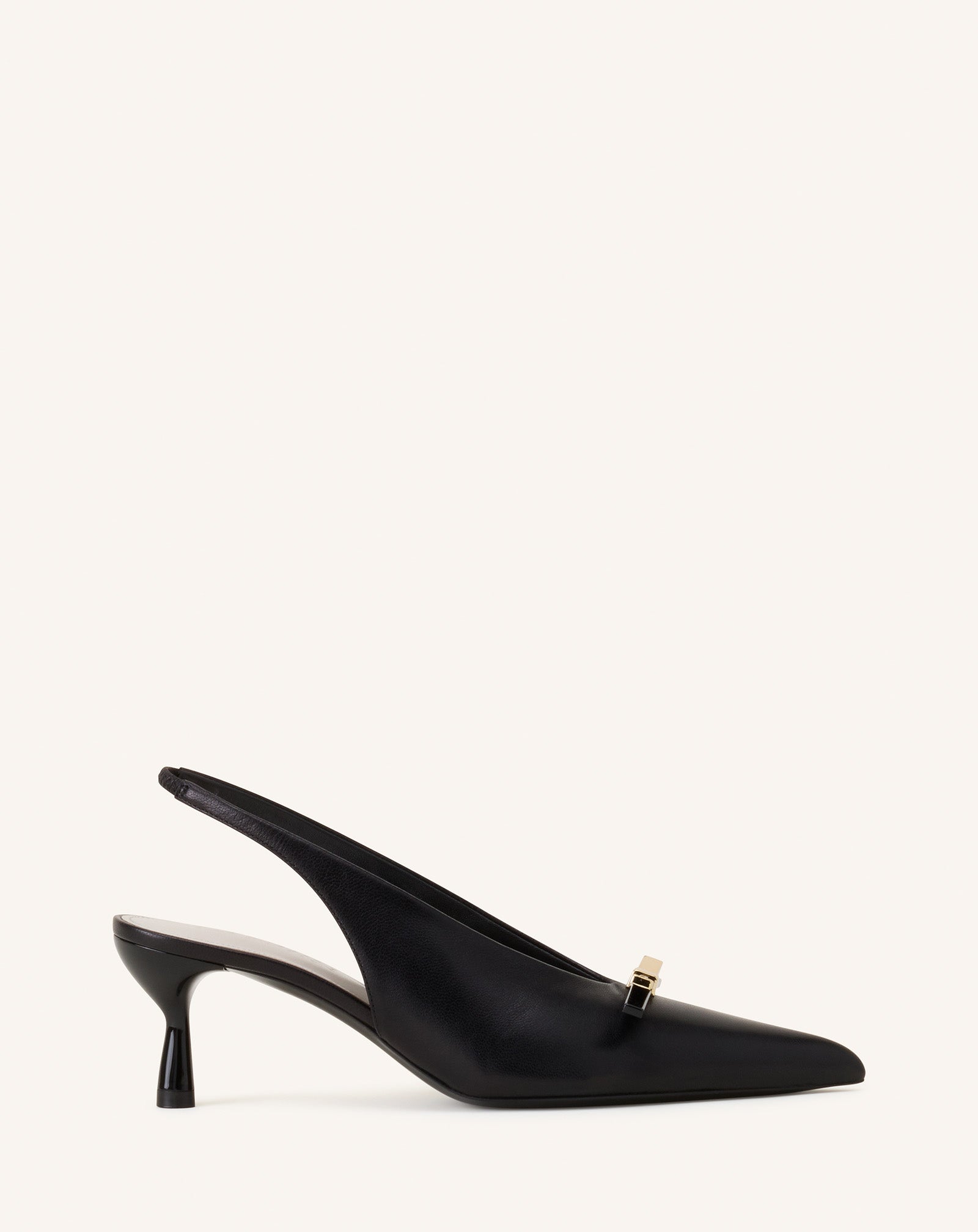 LANVIN BOW SLINGBACK PUMPS IN LEATHER