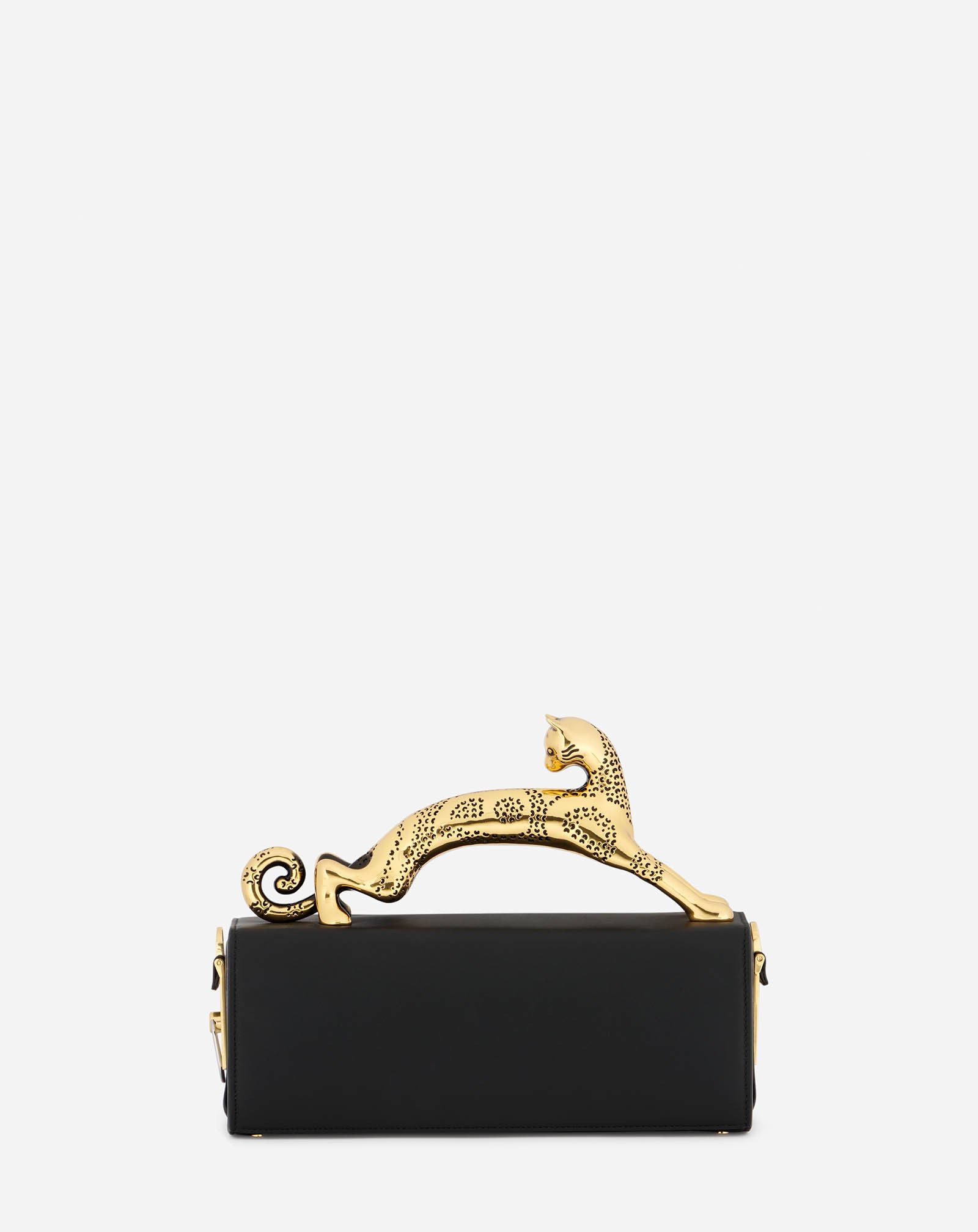 Pencil Cat Bag in box calf