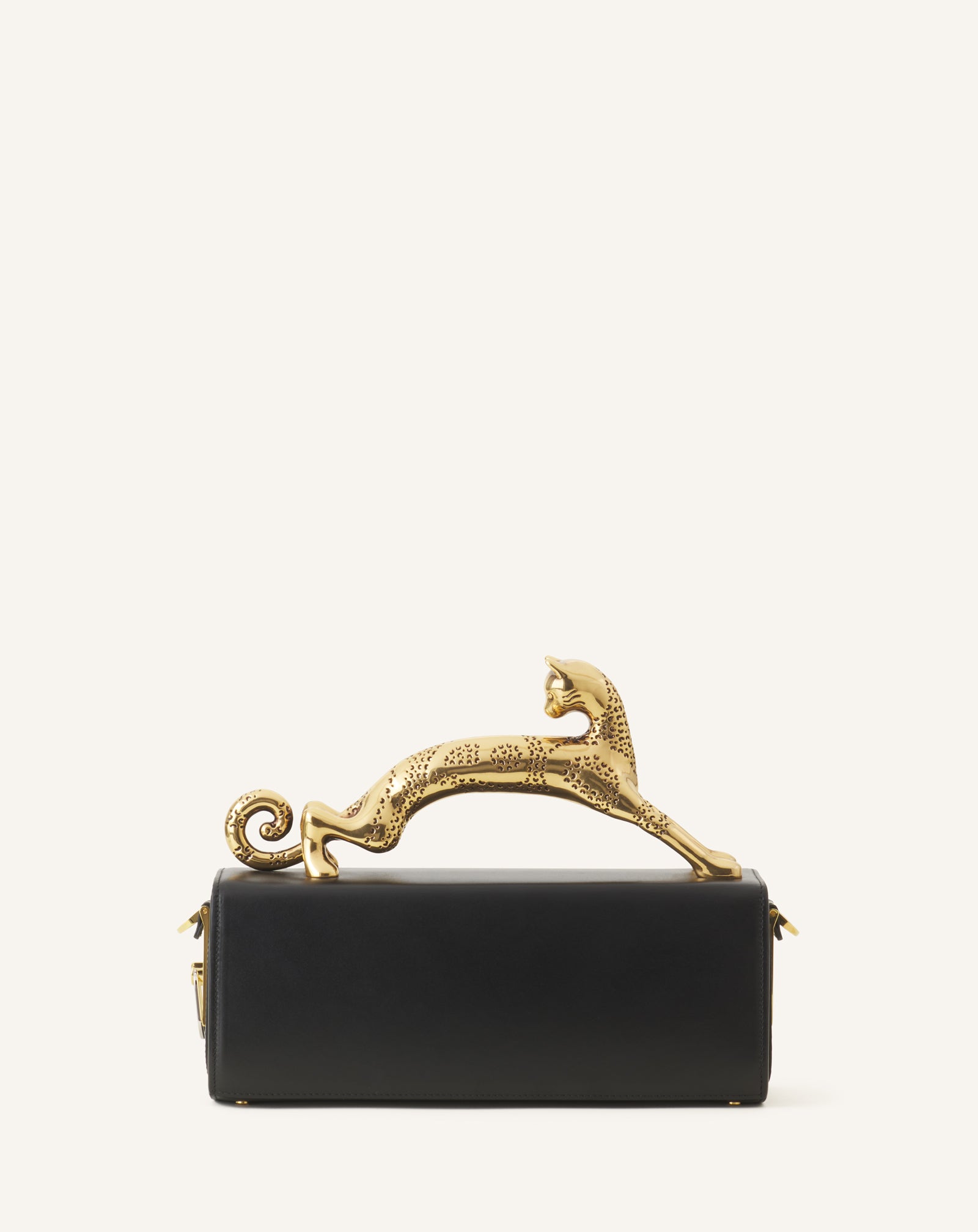 Pencil Cat Bag in box calf