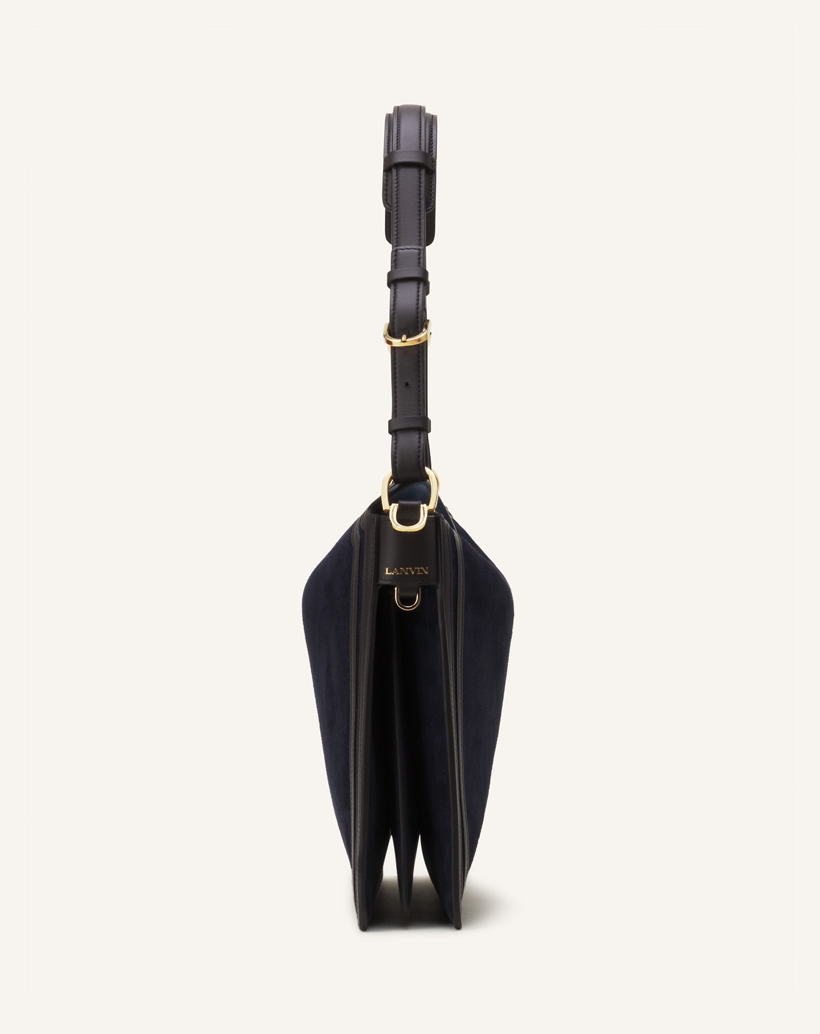 COMPAGNON ASYMMETRICAL BAG IN SUEDE