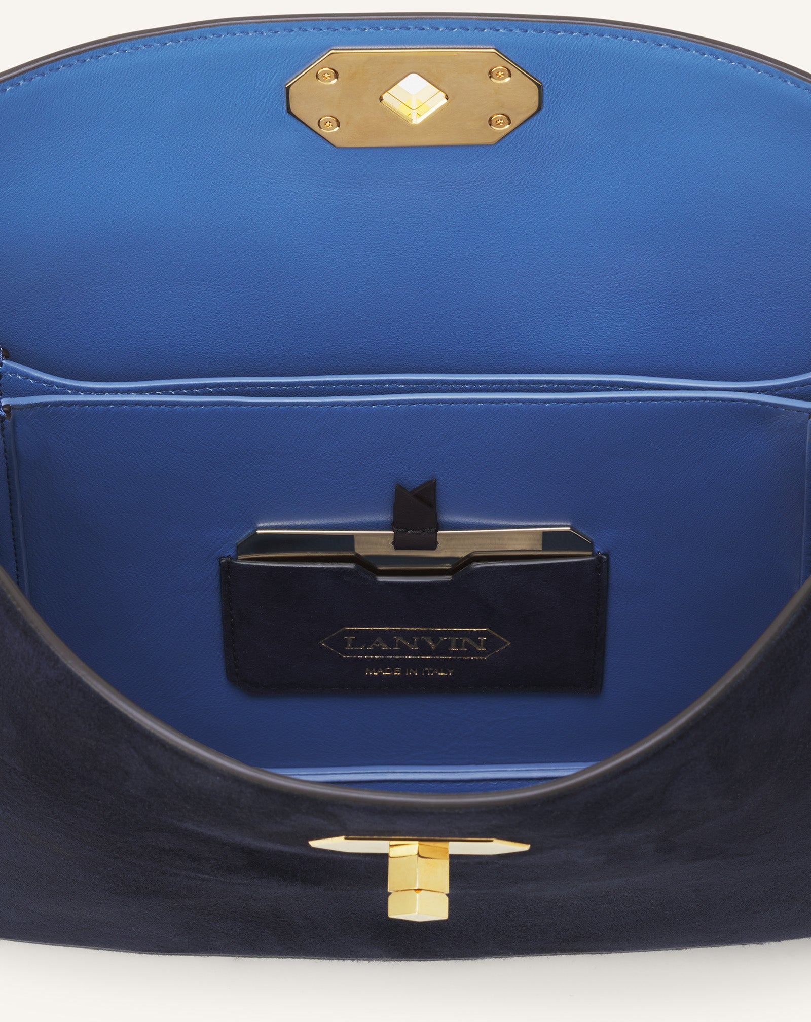 COMPAGNON ASYMMETRICAL BAG IN SUEDE