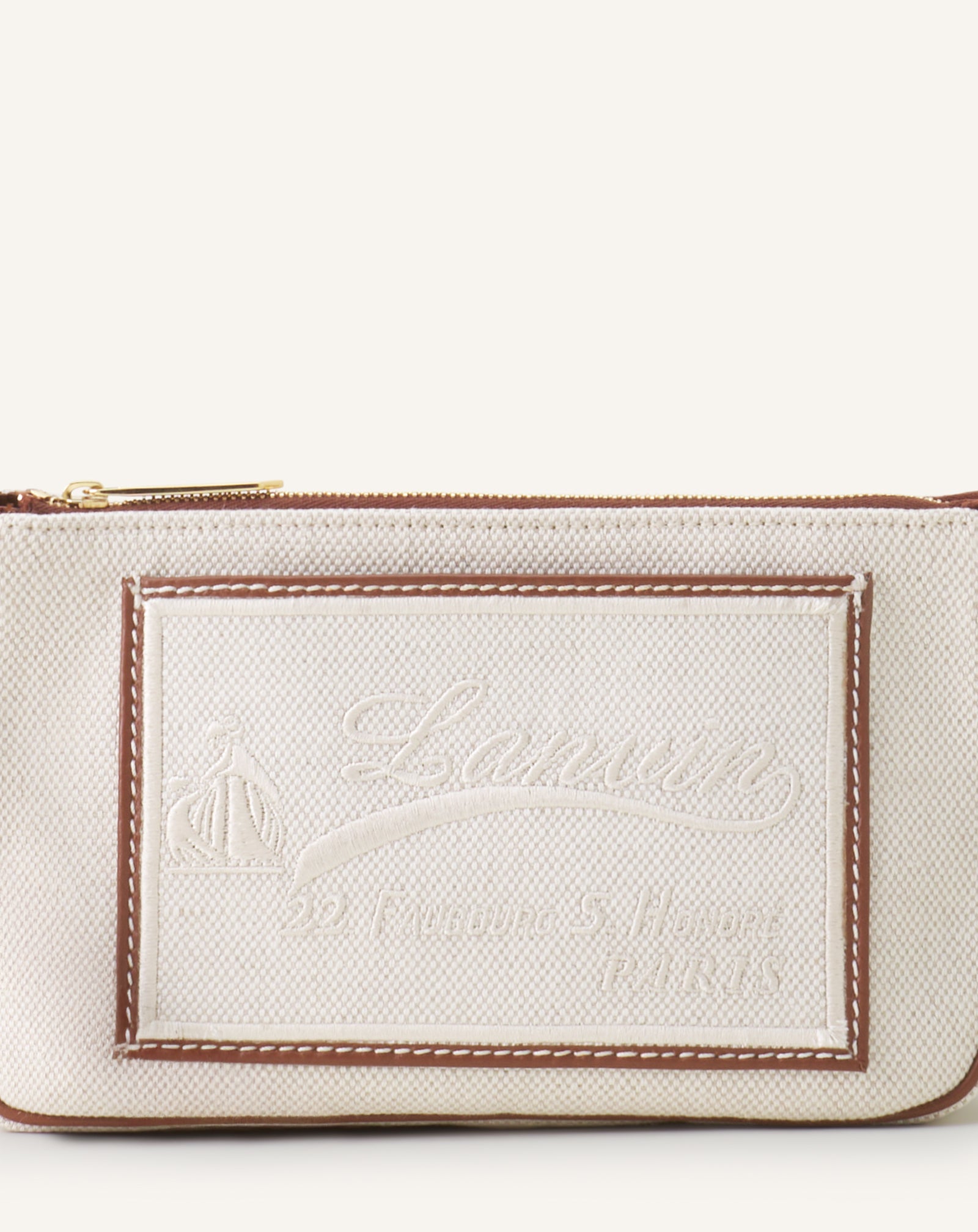 COMPAGNON SMALL ZIPPED SHOLDER BAG IN CANVAS