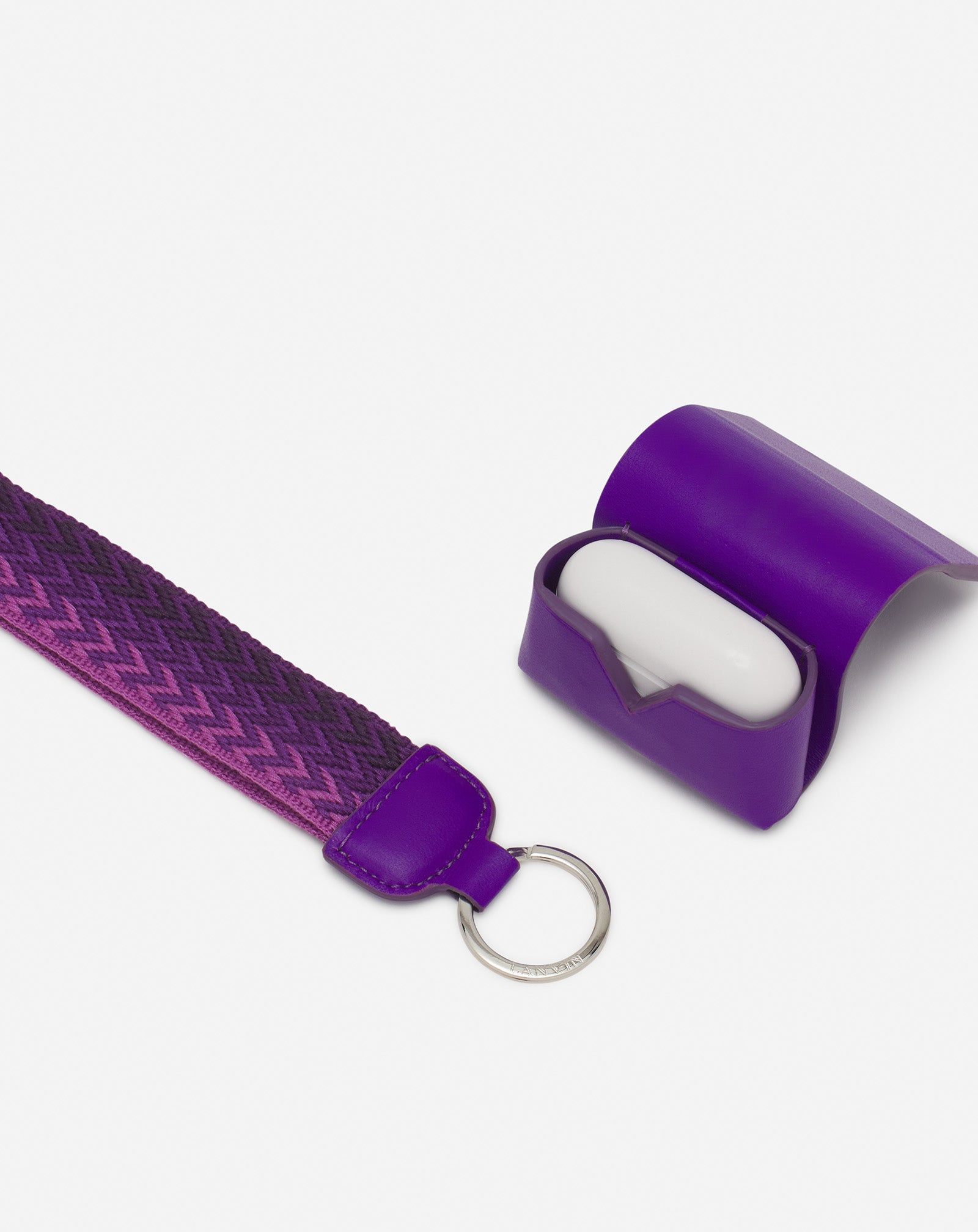 LANVIN SIGNATURE LEATHER CASE FOR AIRPODS PRO