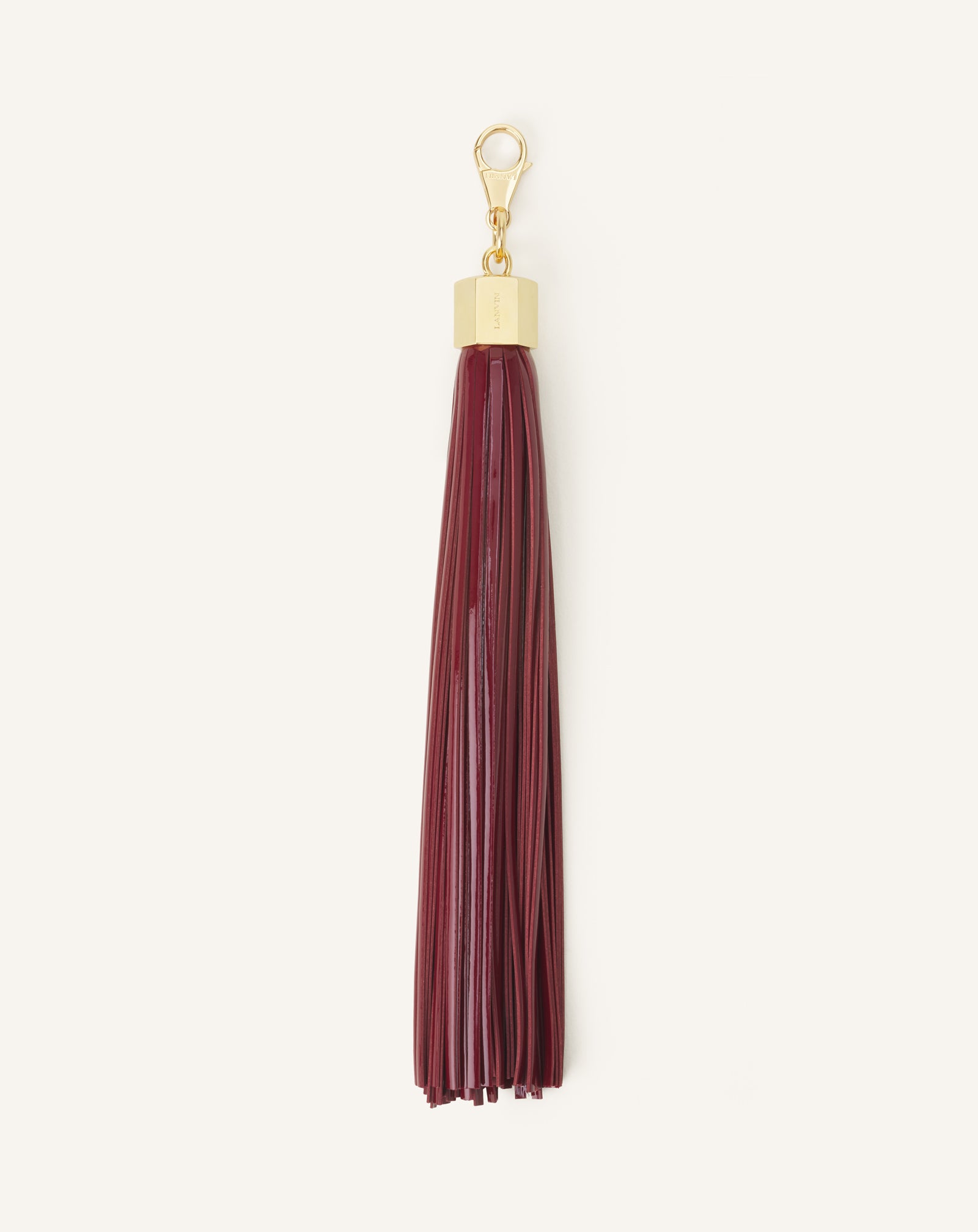LEATHER POMPOM BAG CHARM