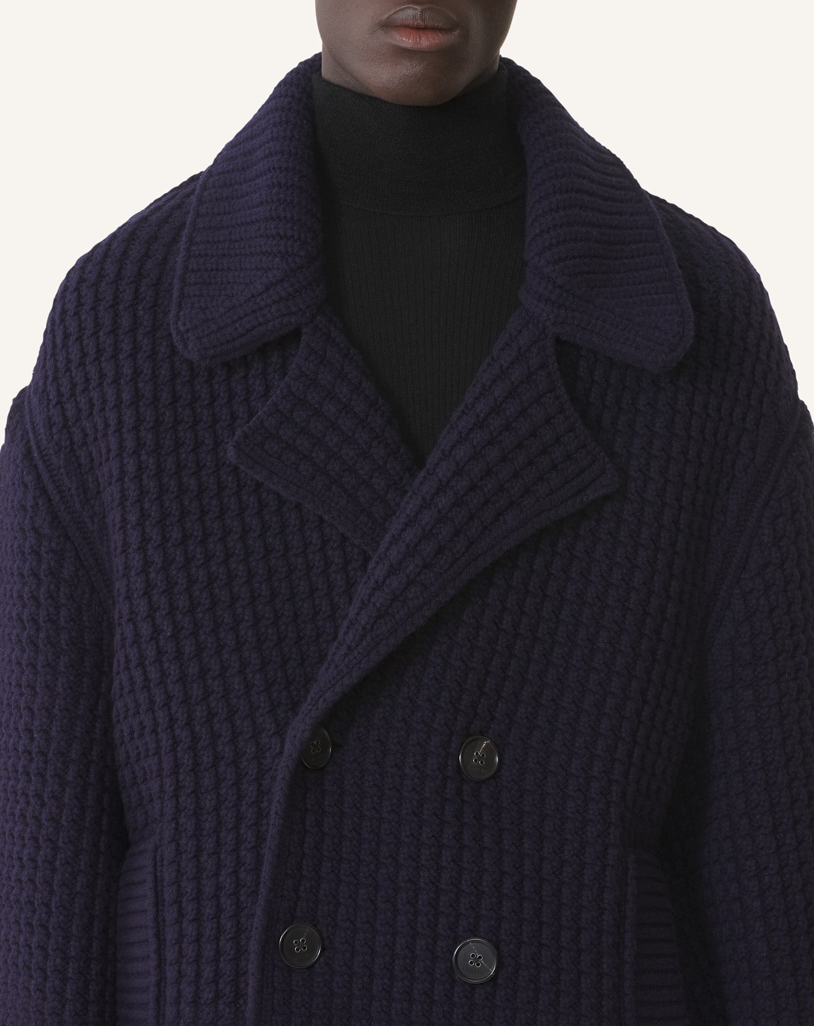 RELAXED-FIT WOOL PEACOAT