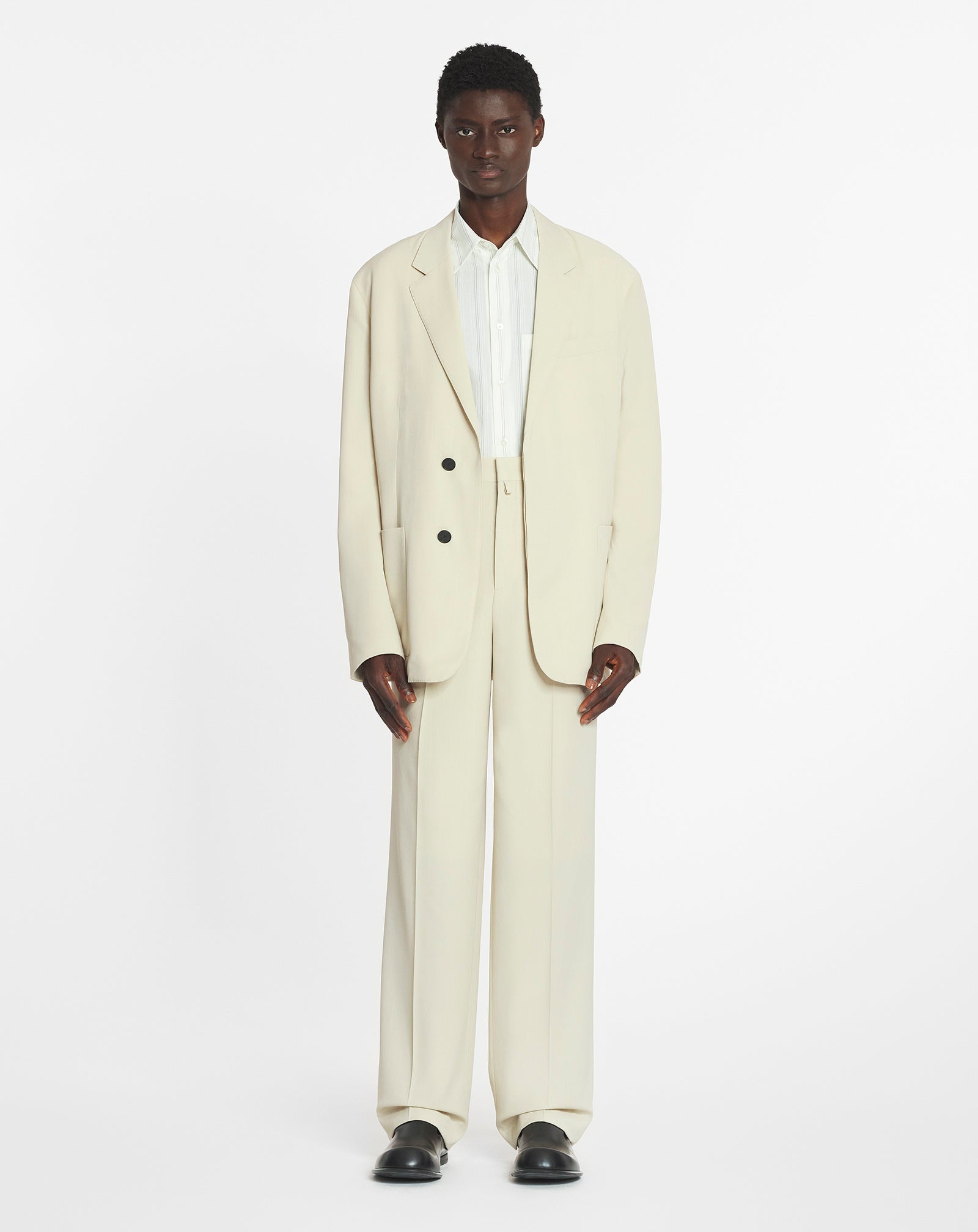 LOOSE-FITTING WOOL BLEND JACKET