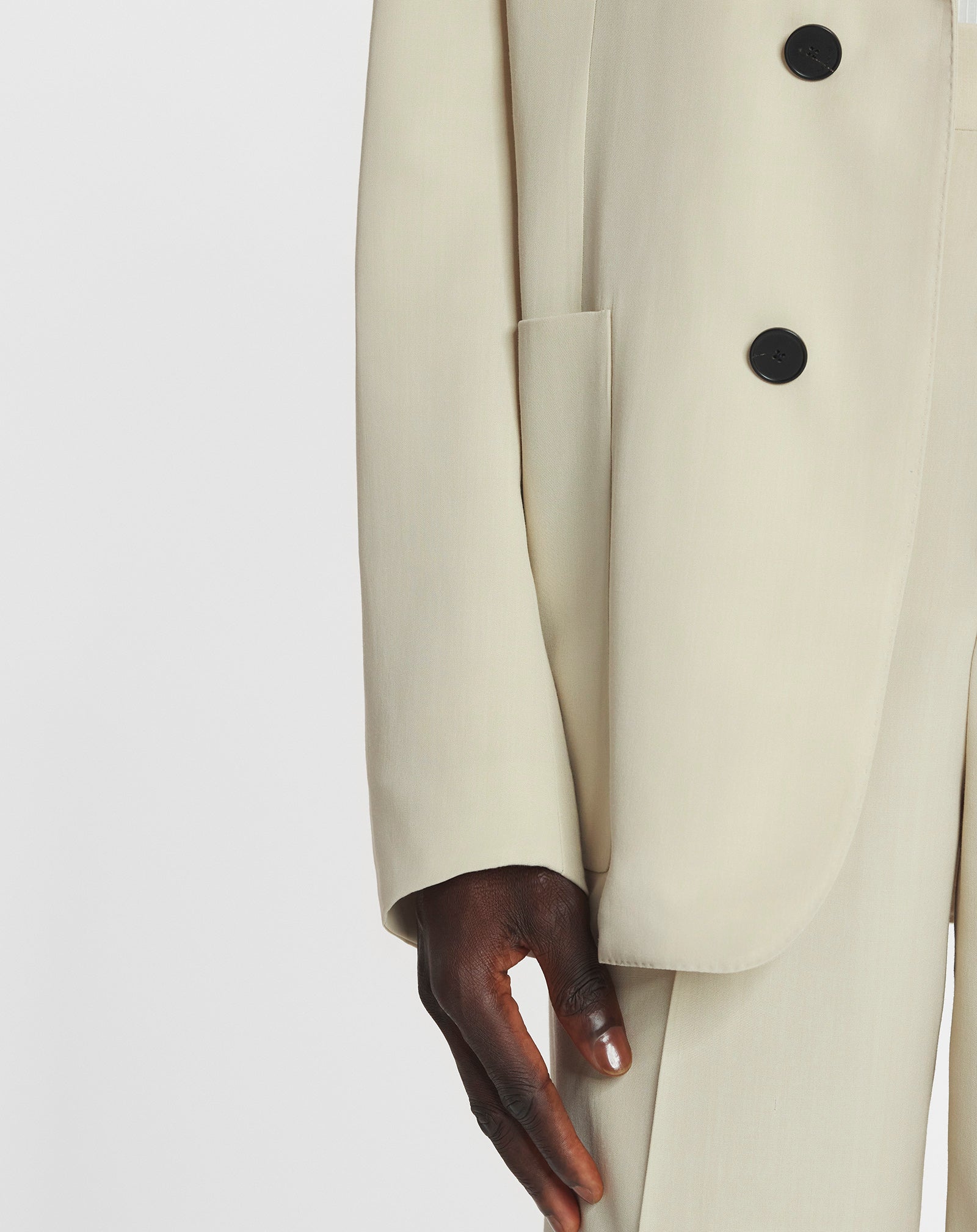 LOOSE-FITTING WOOL BLEND JACKET