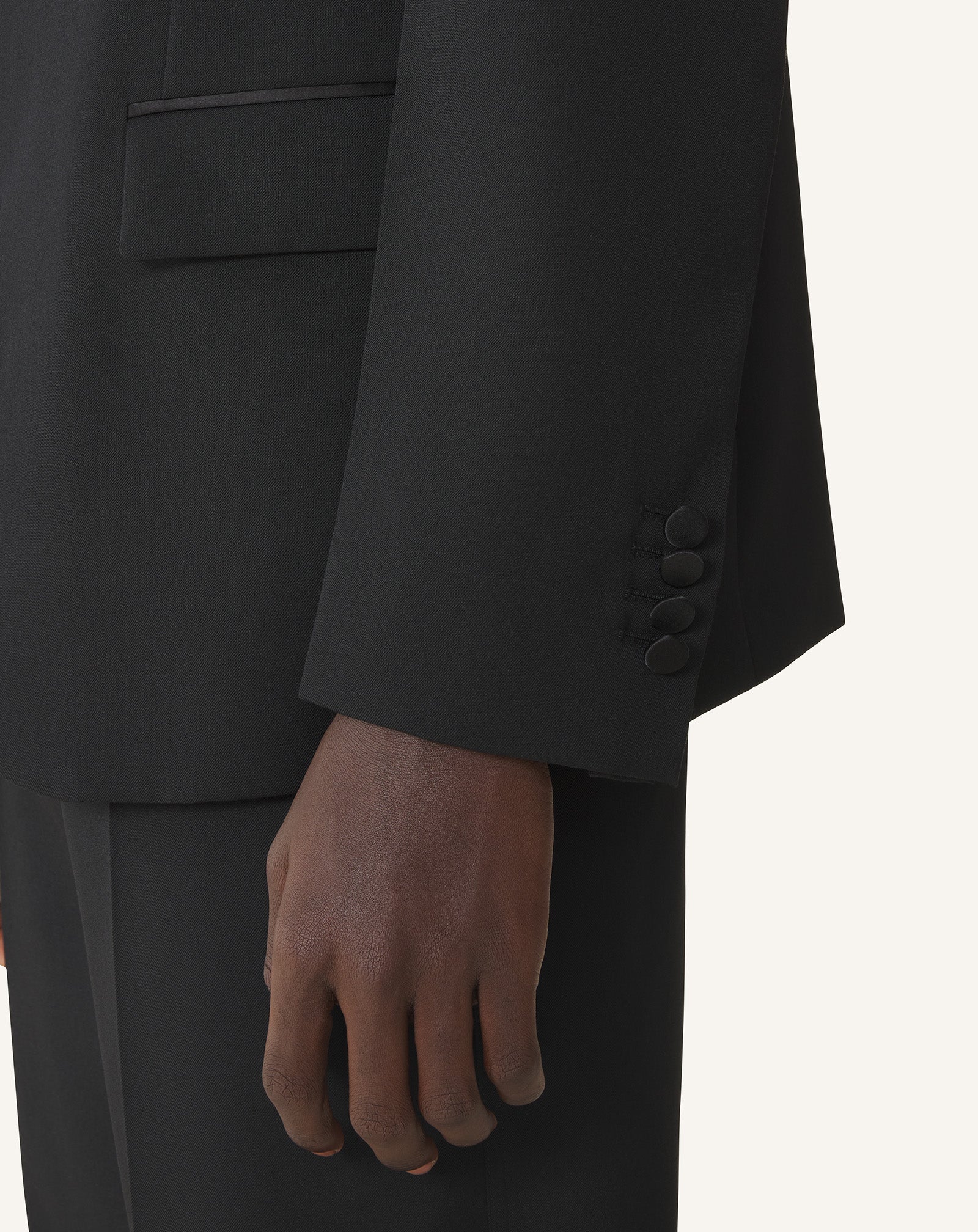 WOOL JACKET WITH STAND-UP COLLAR