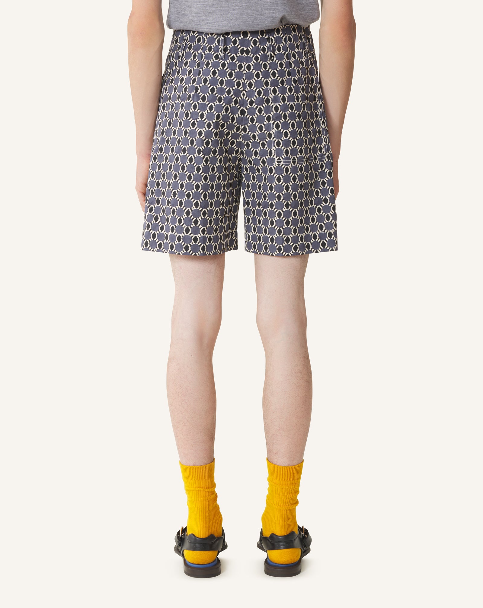 PRINTED COTTON SHORTS