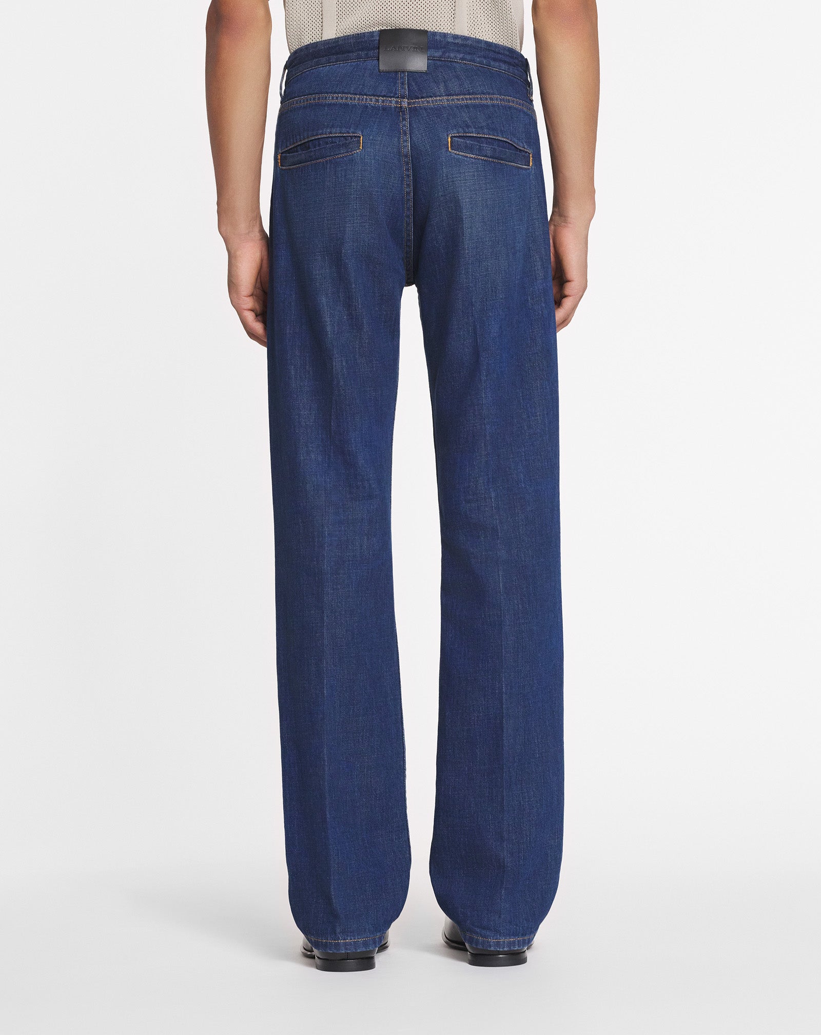 STRAIGHT FIT DENIM PANTS