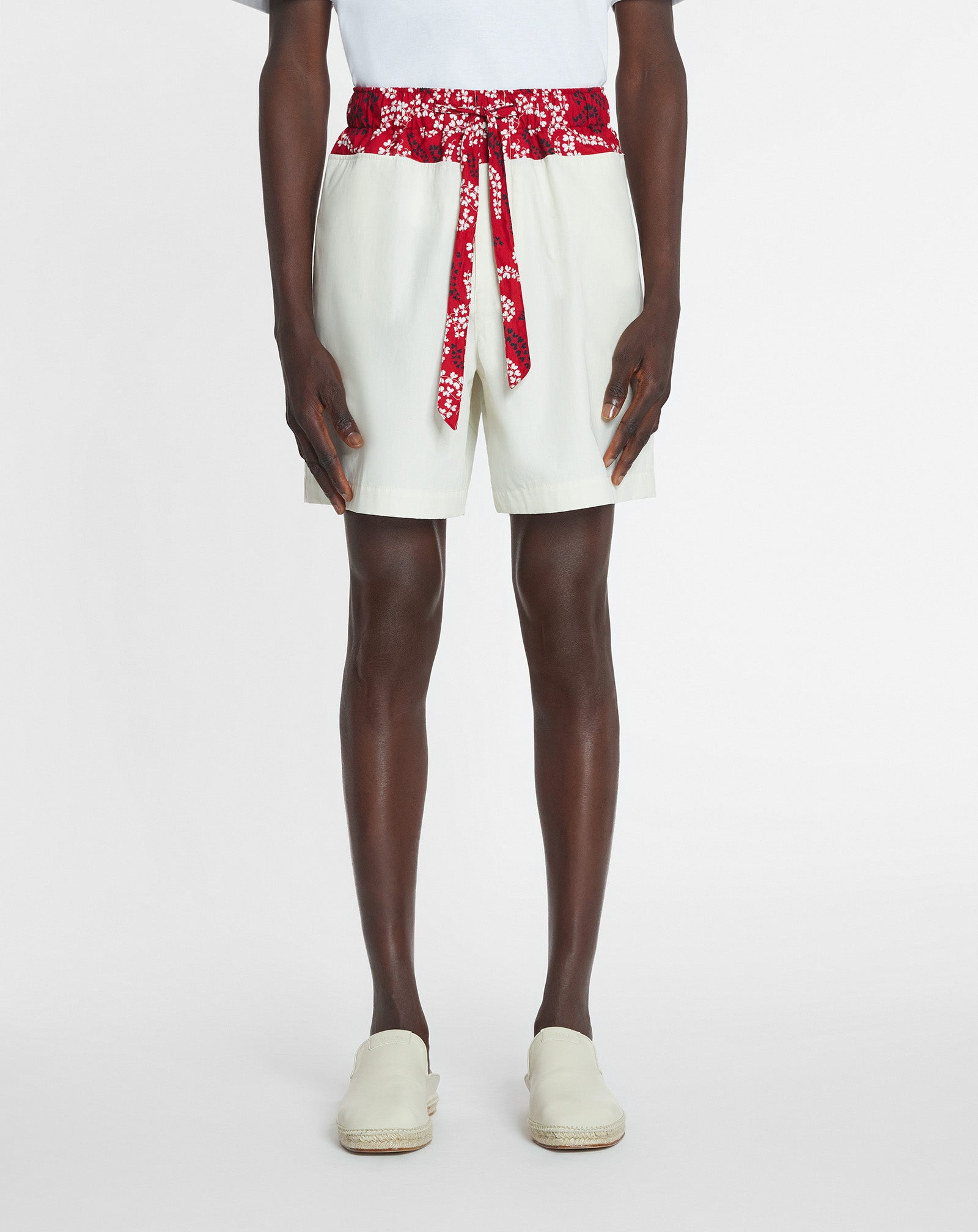 PRINTED COTTON SHORTS