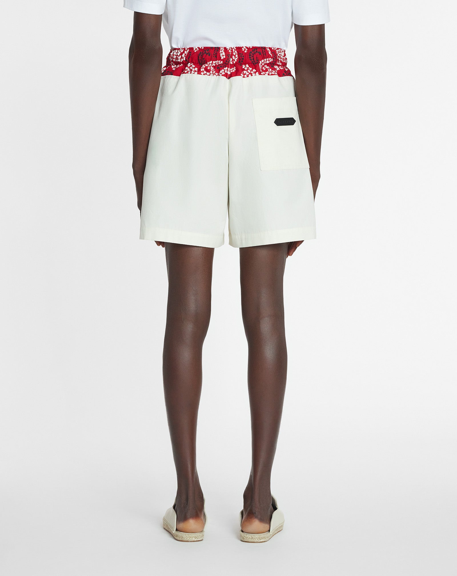 PRINTED COTTON SHORTS