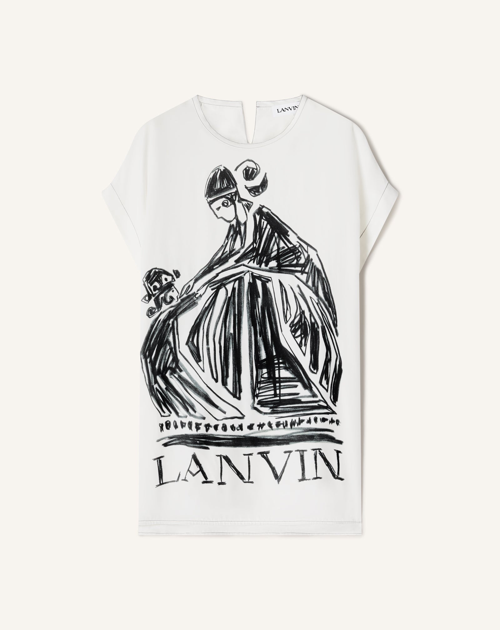 WHITE MOTHER AND DAUGHTER T-SHIRT