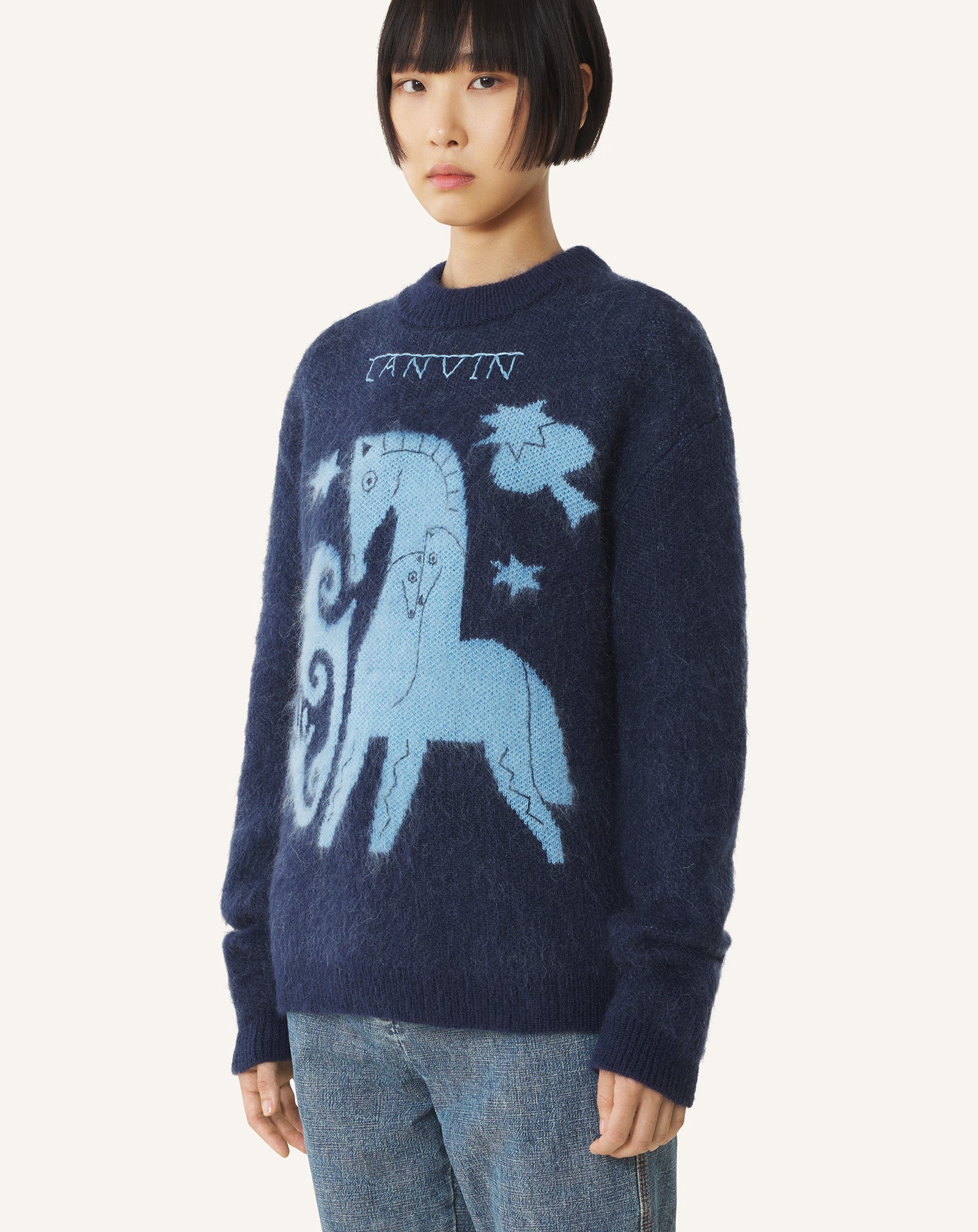 LUNAR YEAR JACQUARD MOHAIR SWEATER
