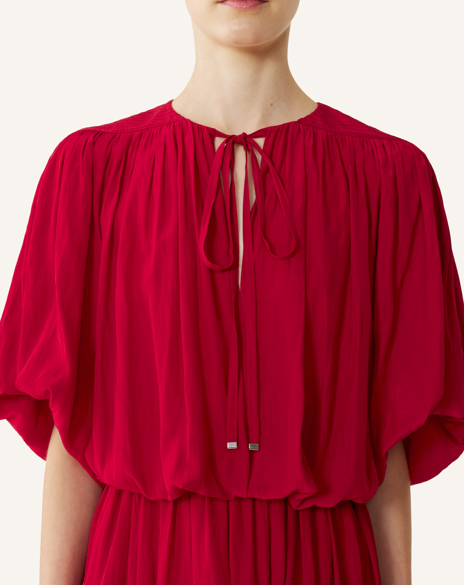 MIDI DRESS IN CHARMEUSE