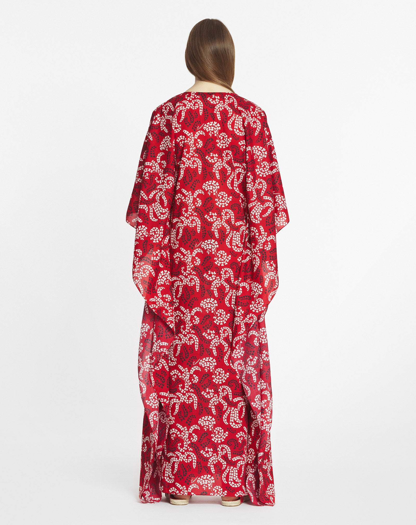 PRINTED COTTON VOILE CAFTAN