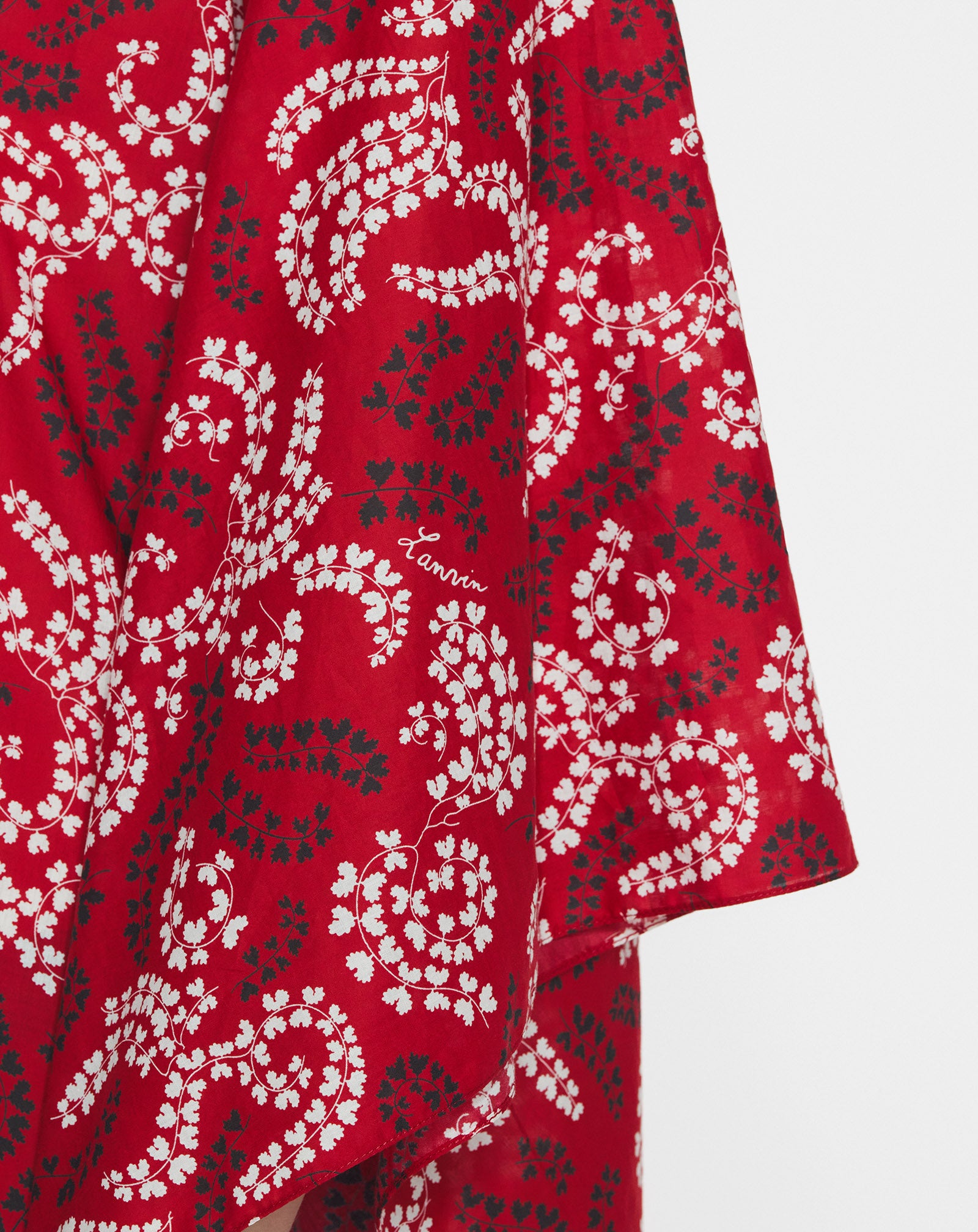 PRINTED COTTON VOILE CAFTAN