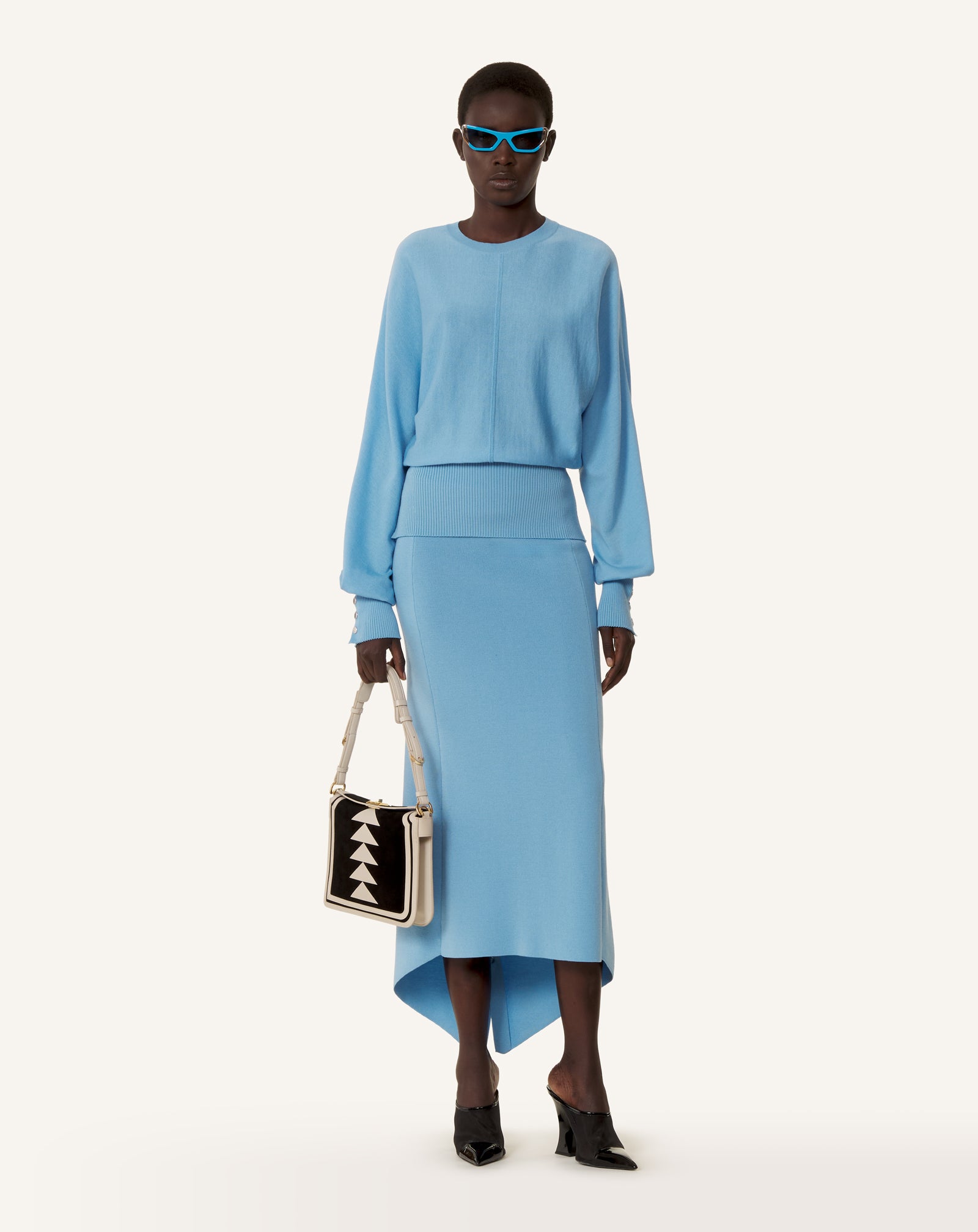 FITTED-WAIST MERINO WOOL SWEATER