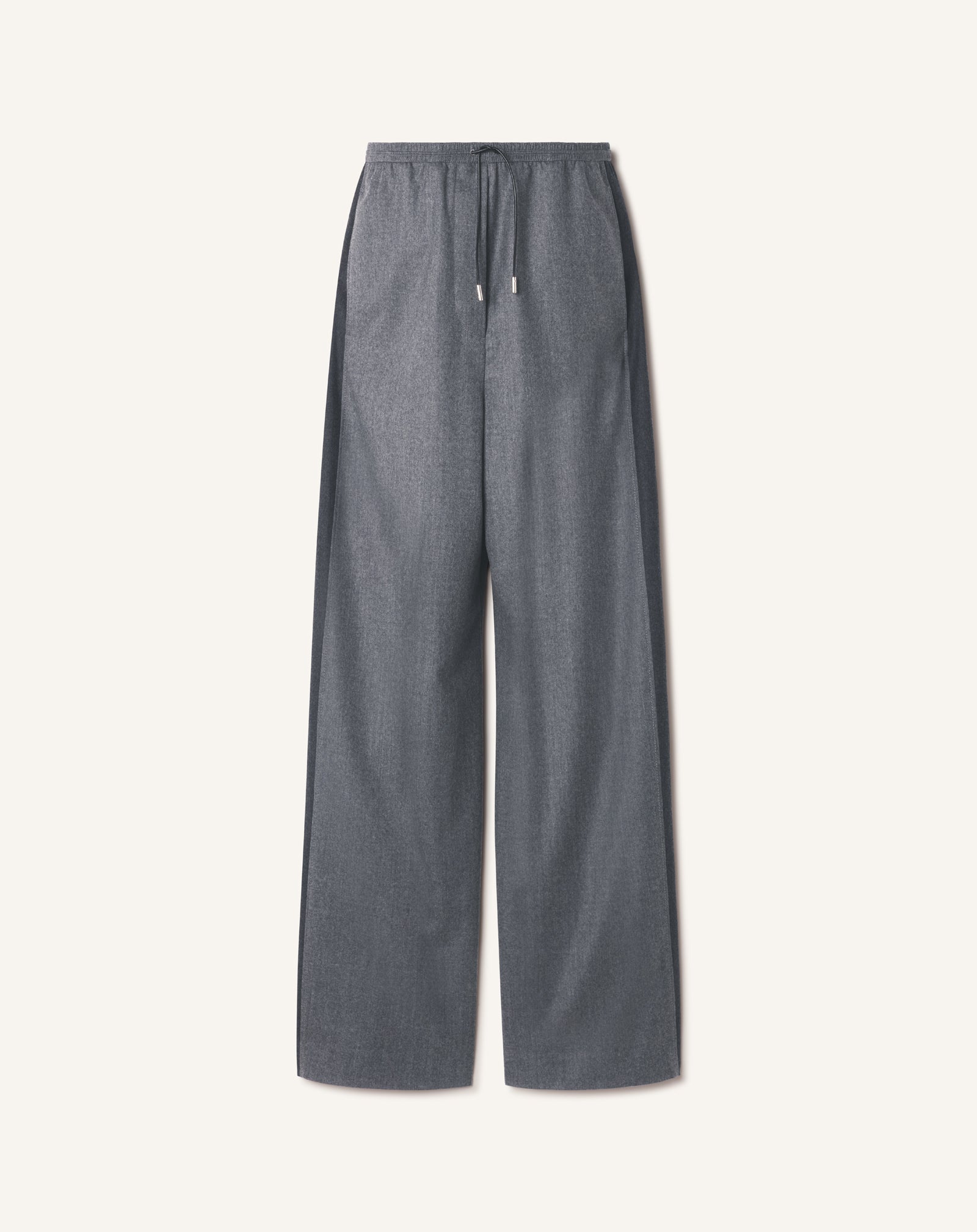 WIDE PANTS IN WOOL FLANNEL