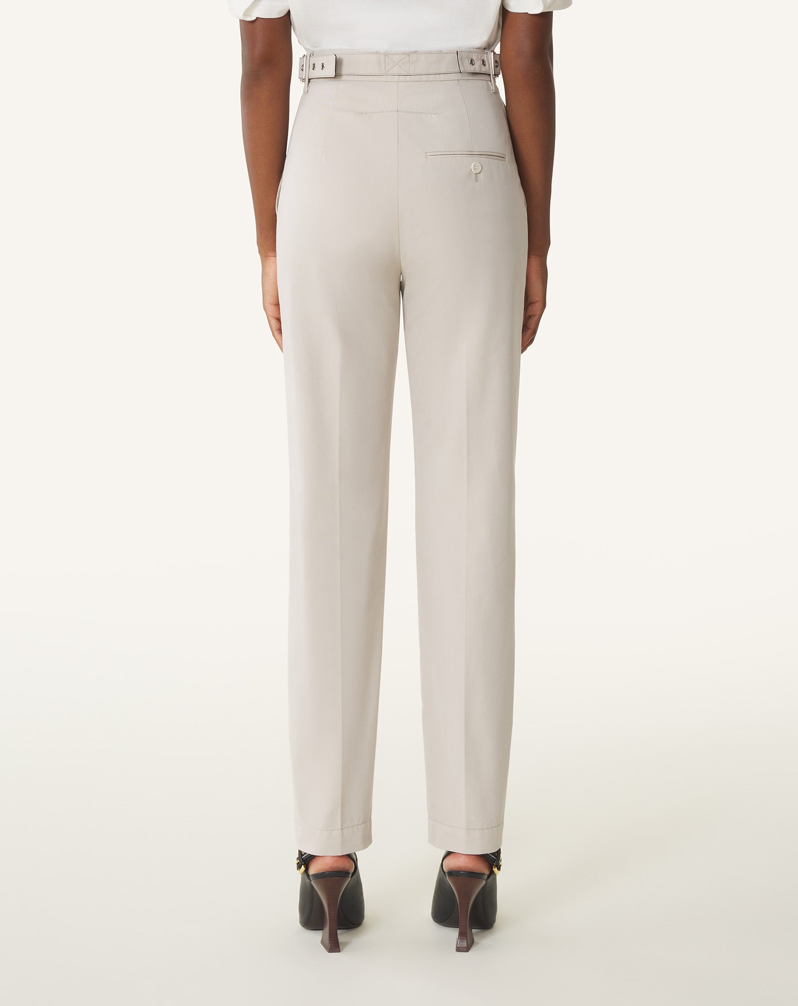 CIGARETTE PANTS IN TECHNICAL COTTON