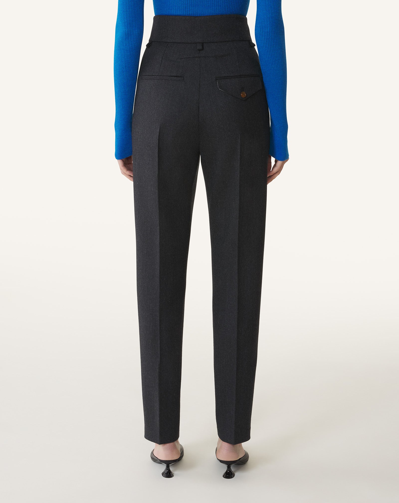 CIGARETTE PANTS IN FLANNEL