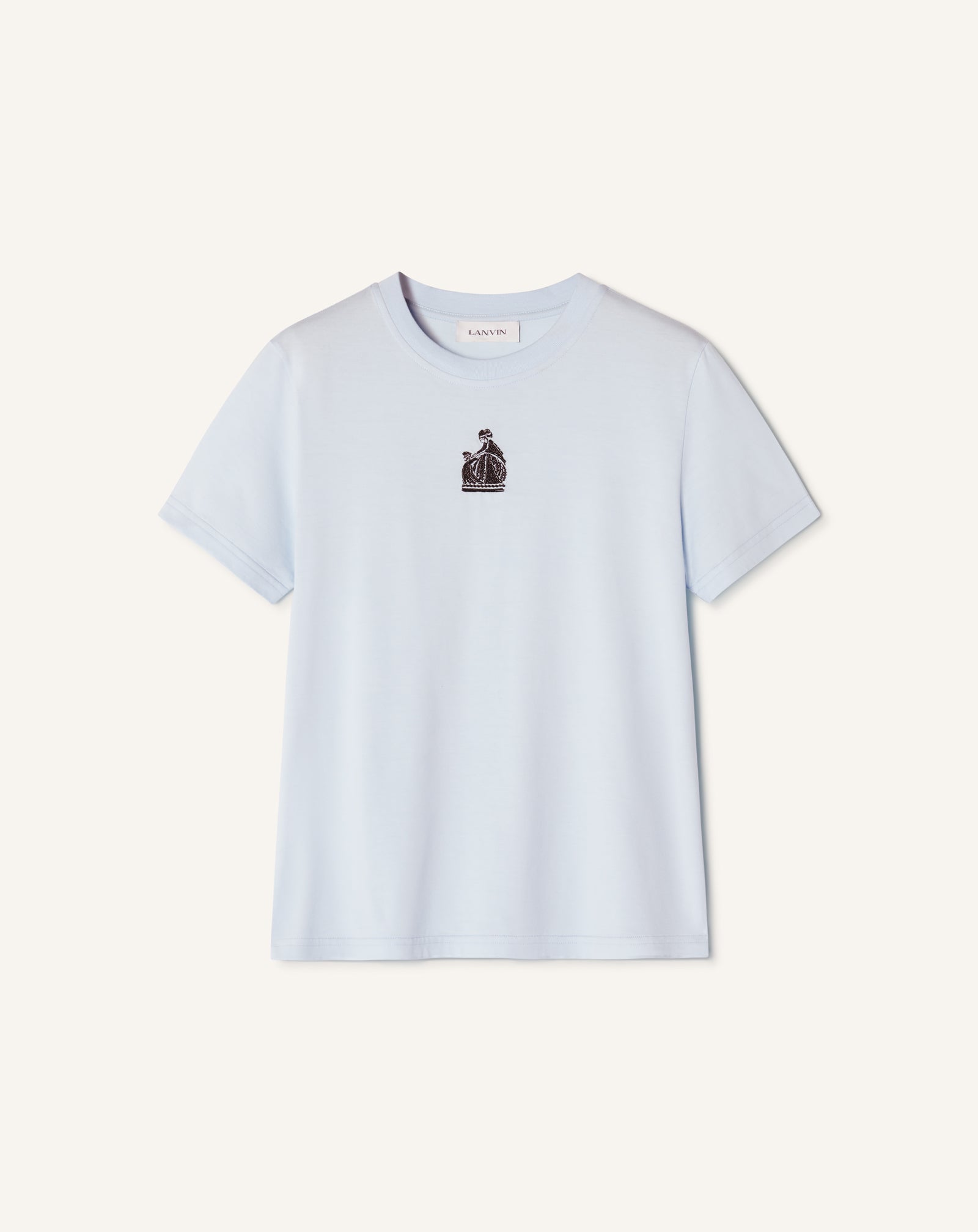 MOTHER AND DAUGHTER EMBROIDERED COTTON JERSEY T-SHIRT