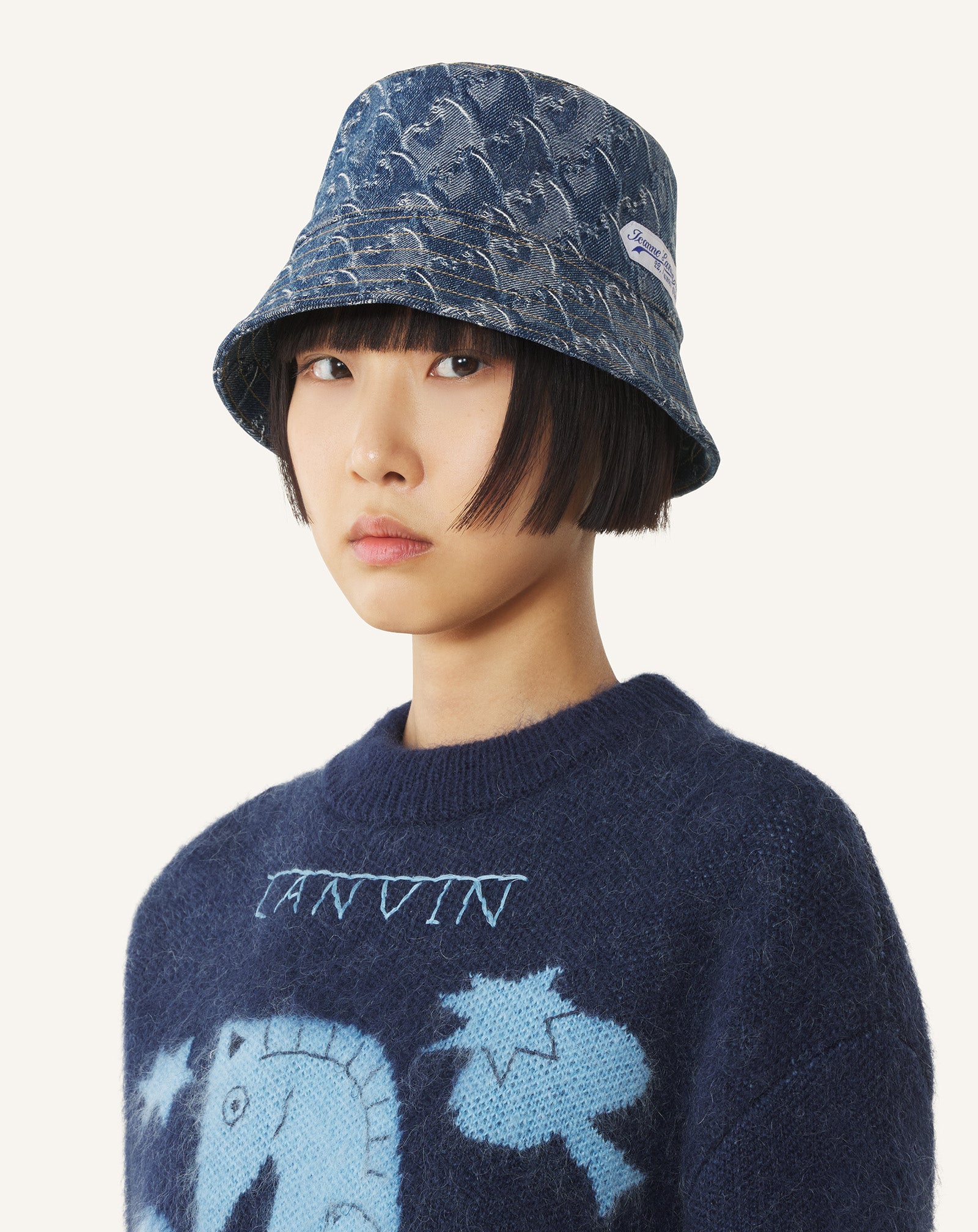 LUNAR YEAR BUCKET HAT IN DENIM