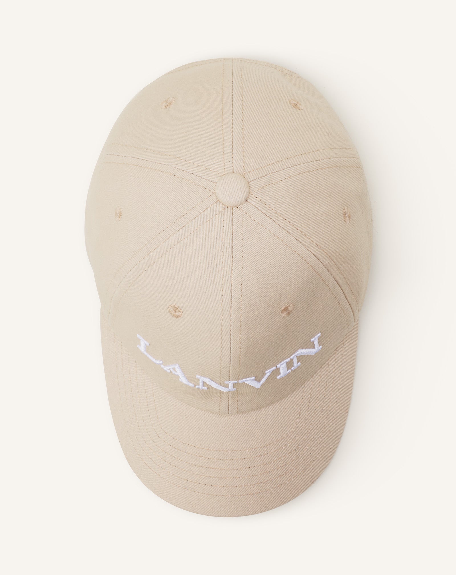 BEIGE LANVIN COTTON CAP