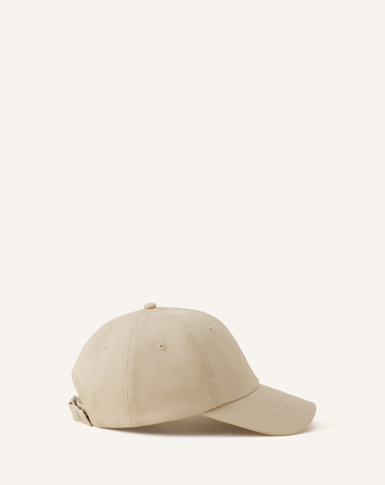 WHITE LANVIN SIGNATURE COTTON CAP