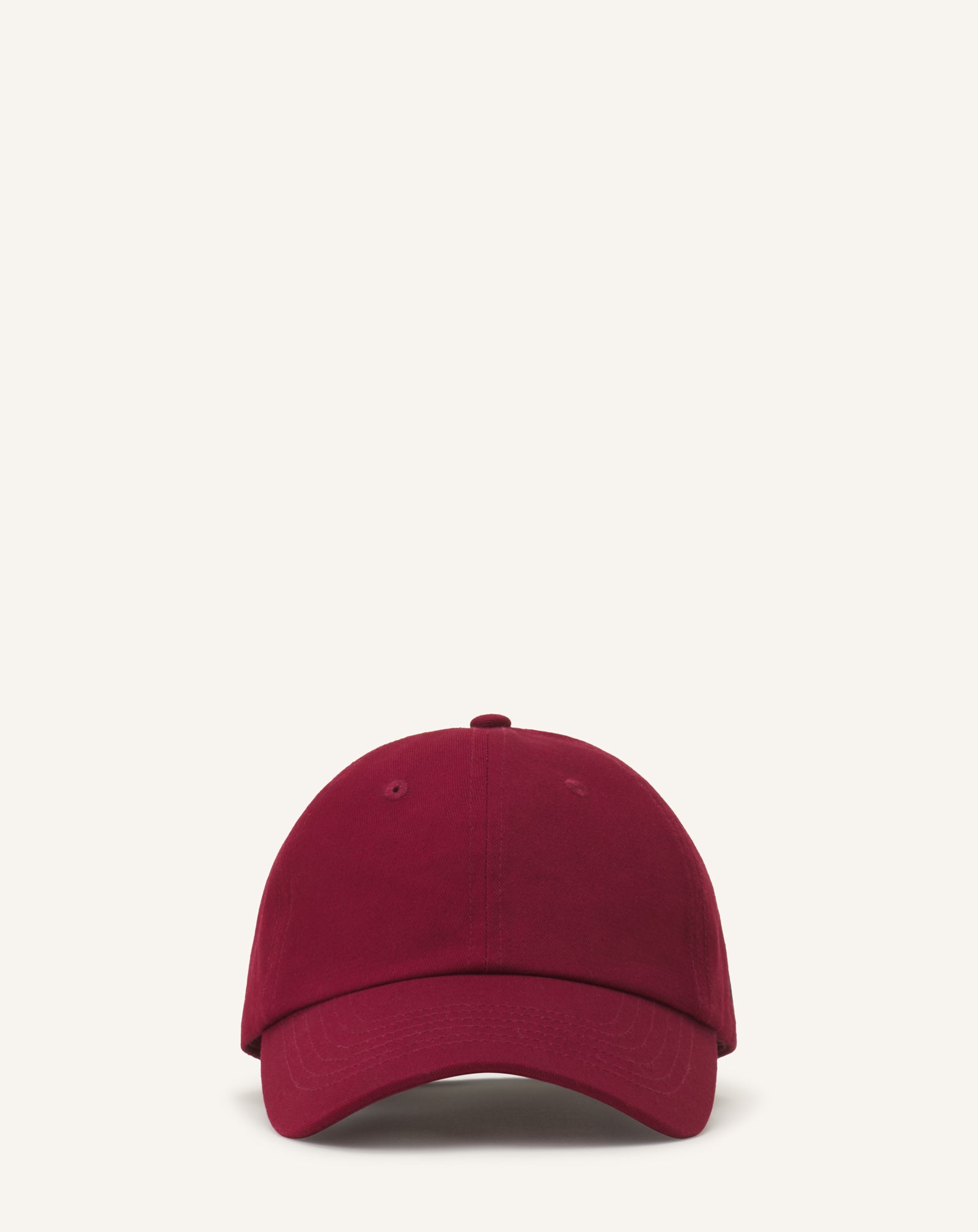 RED LANVIN SIGNATURE COTTON CAP