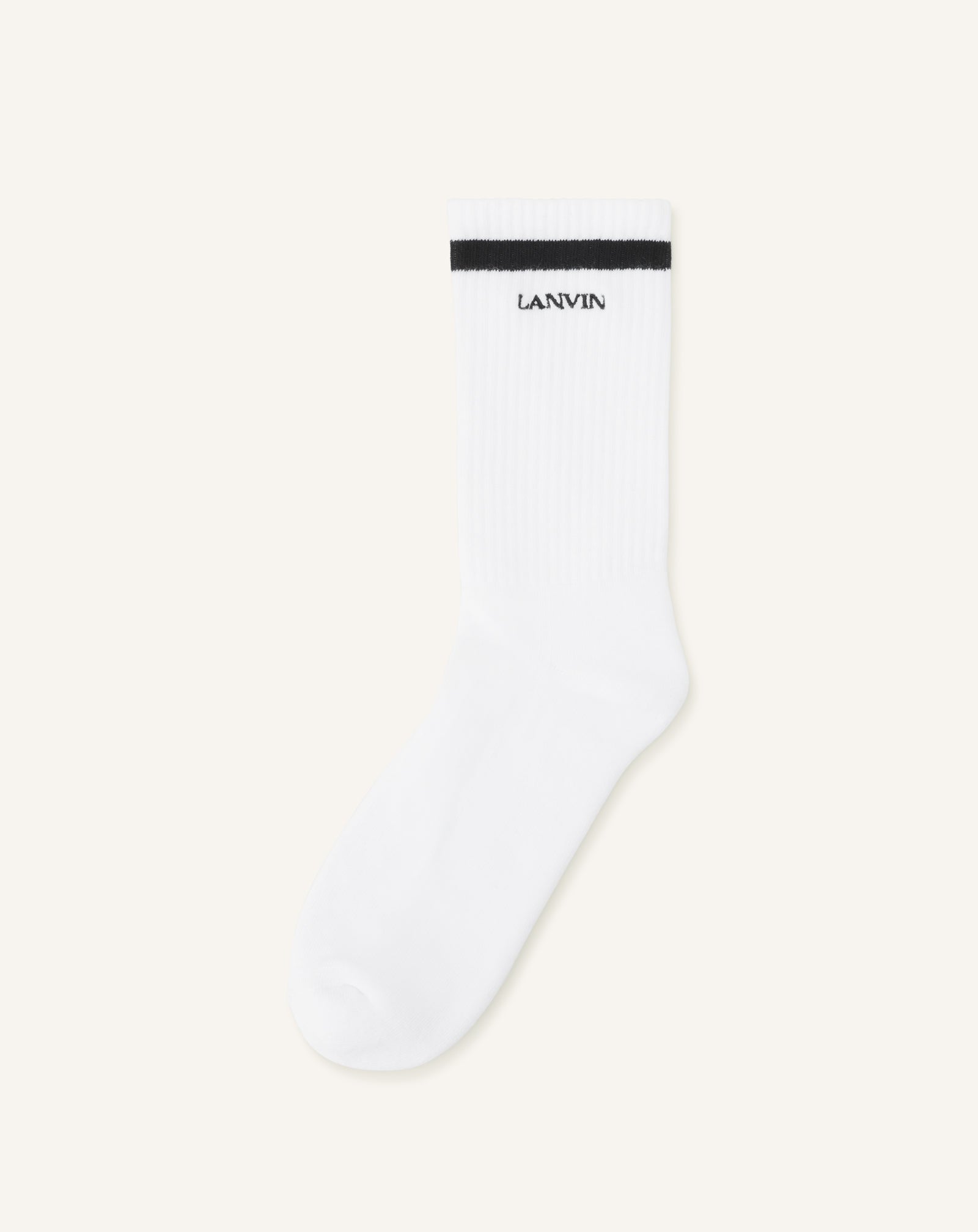 WHITE LANVIN SOCKS IN COTTON