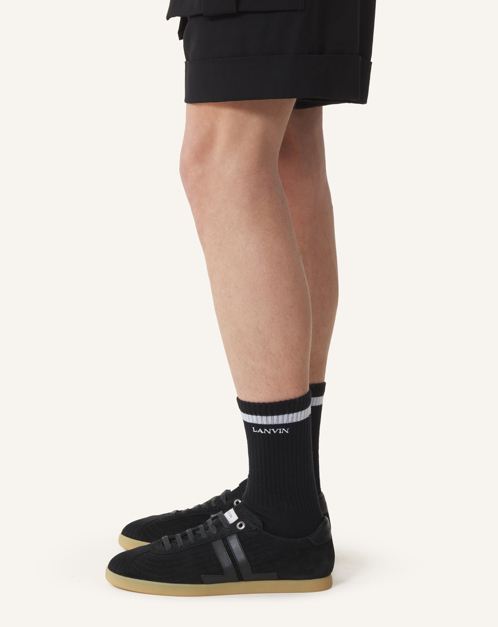 BLACK LANVIN SOCKS IN COTTON