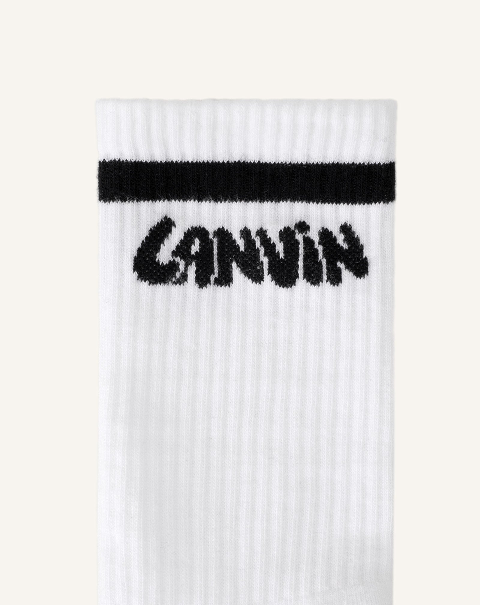 WHITE LANVIN COTTON SOCKS