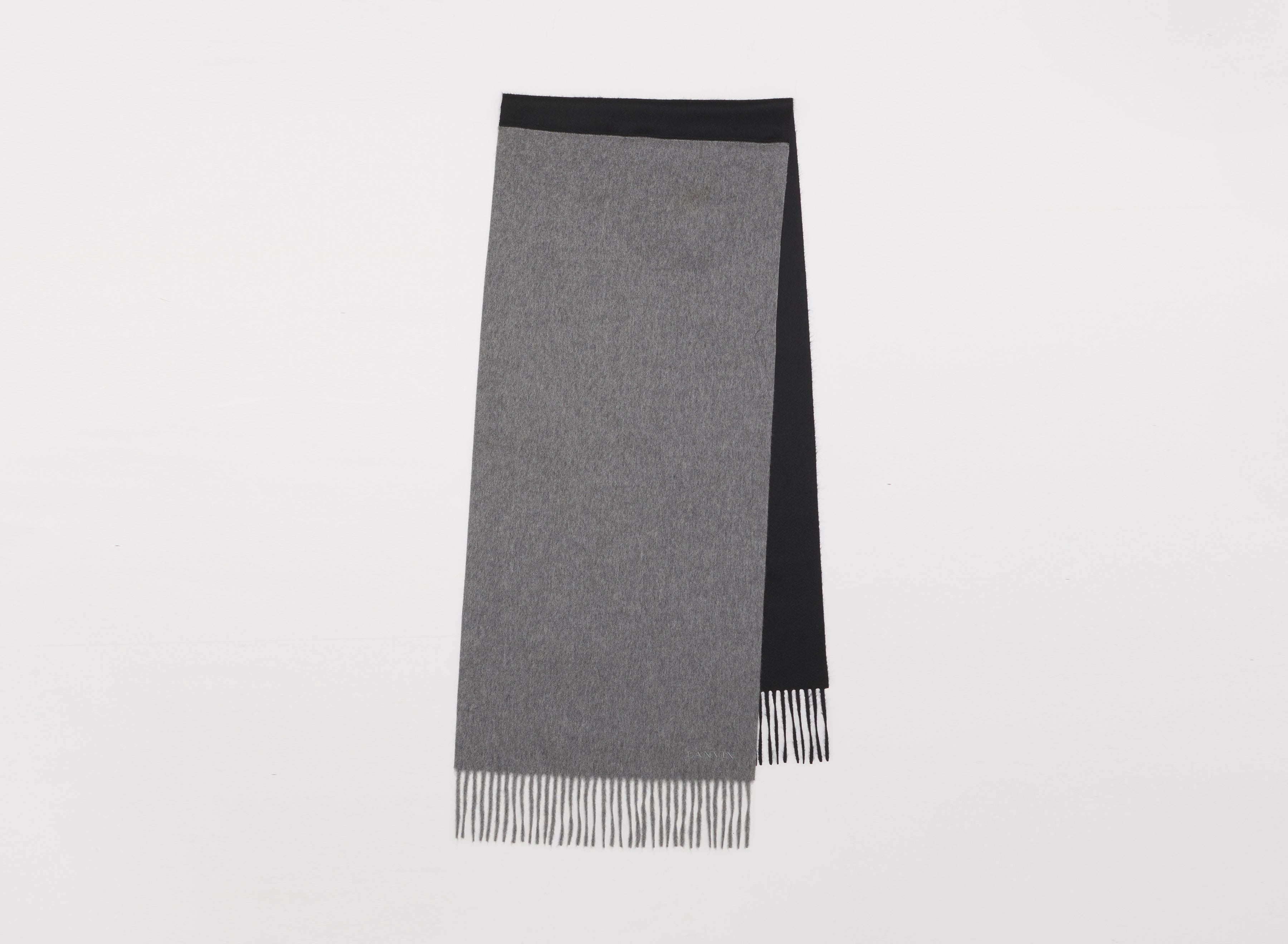 DOUBLE COLOR CASHMERE SCARF 35X180