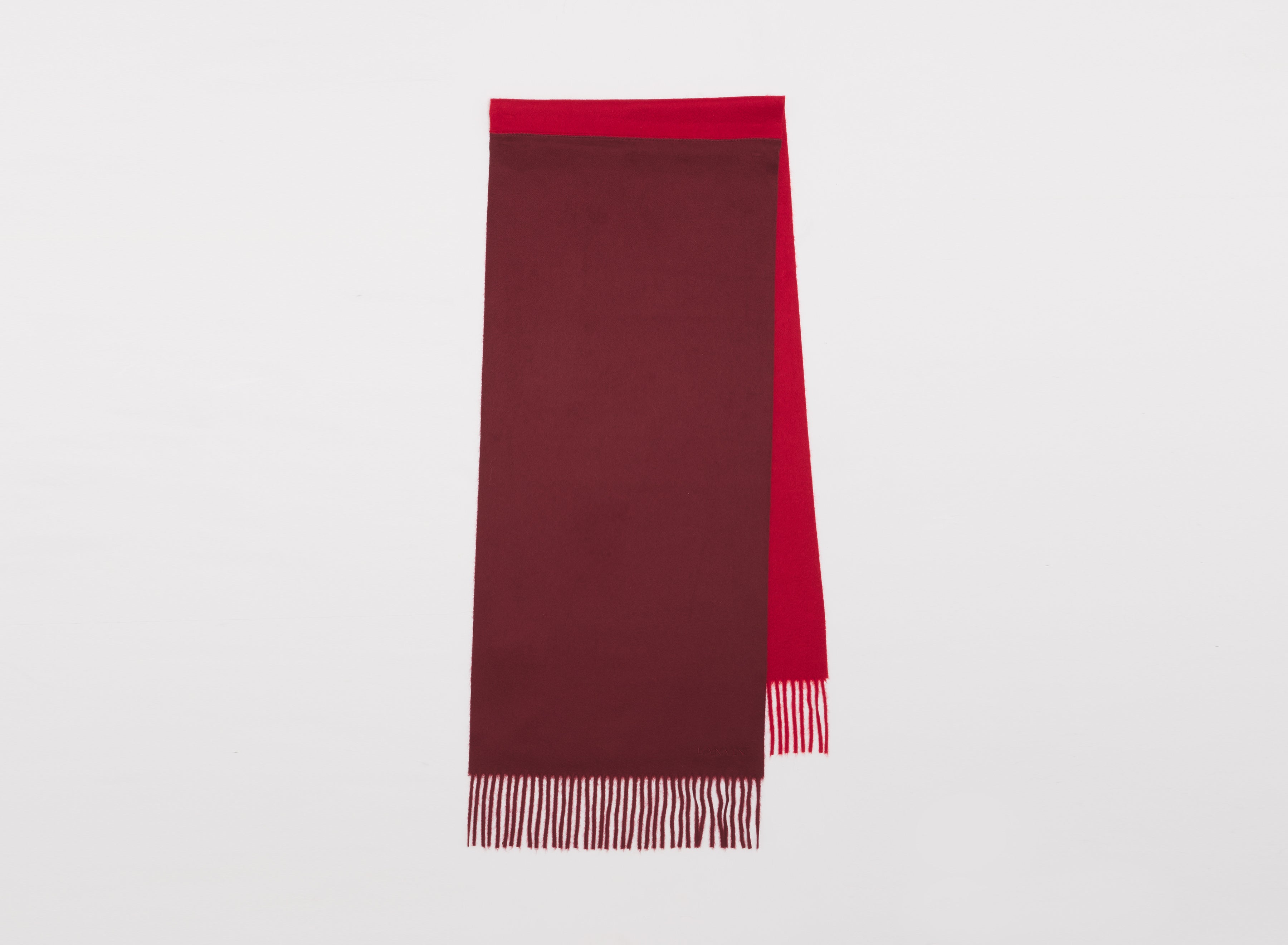 DOUBLE COLOR CASHMERE SCARF 35X180