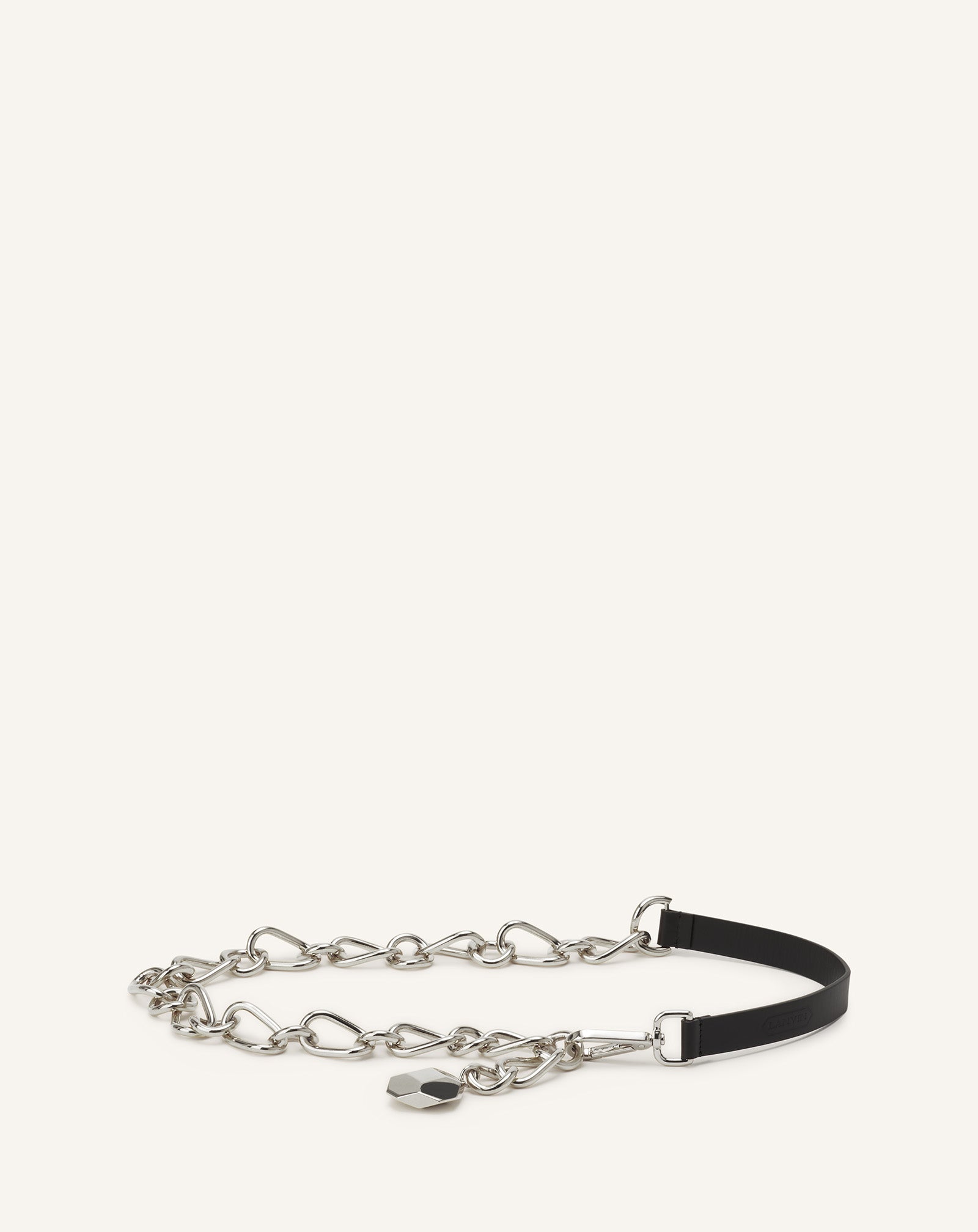 CATCH BY LANVIN LEATHER AND METAL CHAIN BELT AW-BECJB1-LTCN-H25M210U