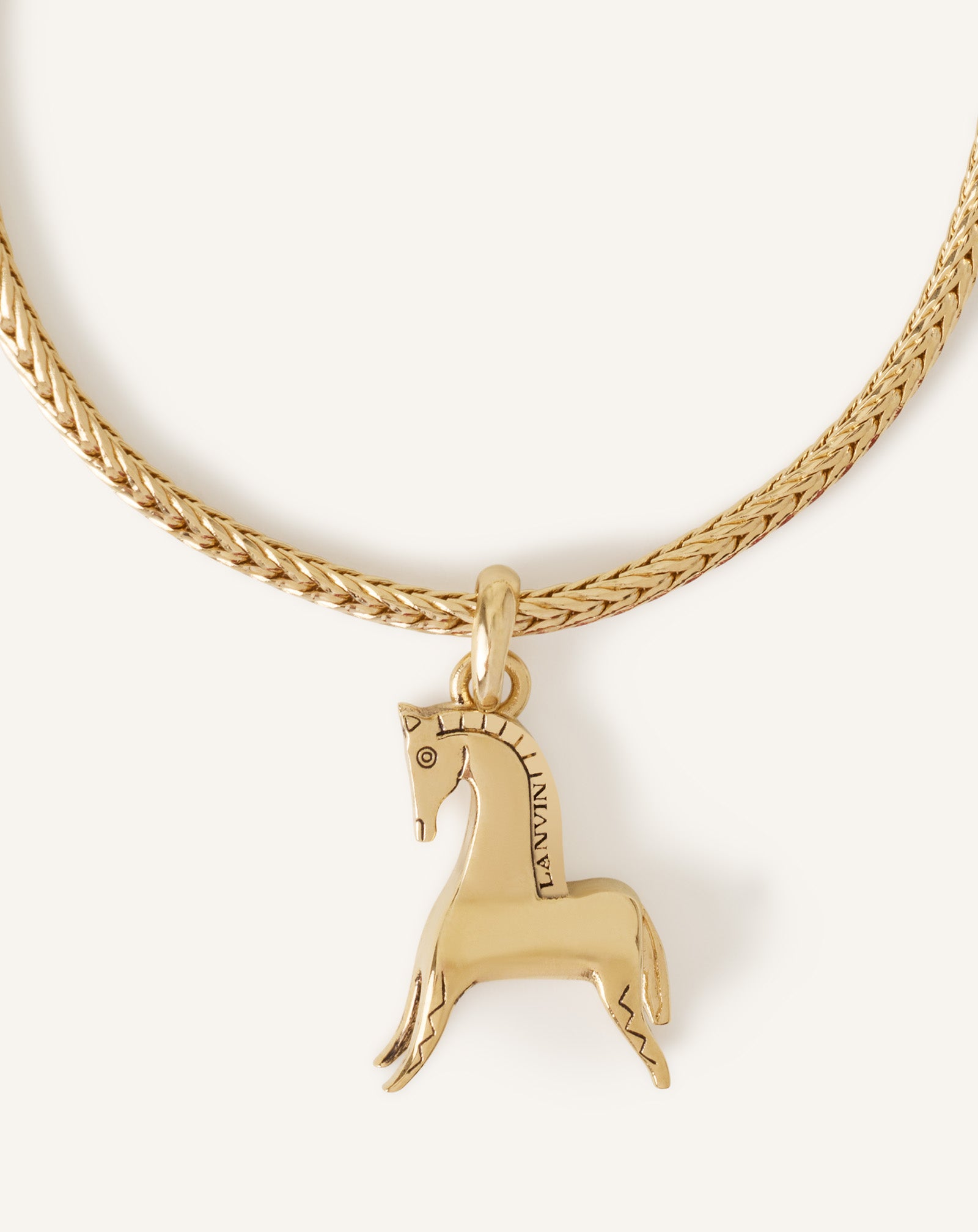 SILVER LUNAR YEAR BRACELET WITH A HORSE PENDANT