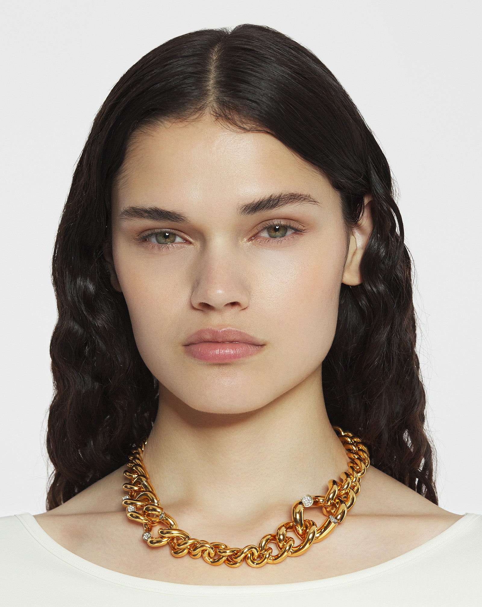 SÉQUENCE CHAIN BRASS NECKLACE